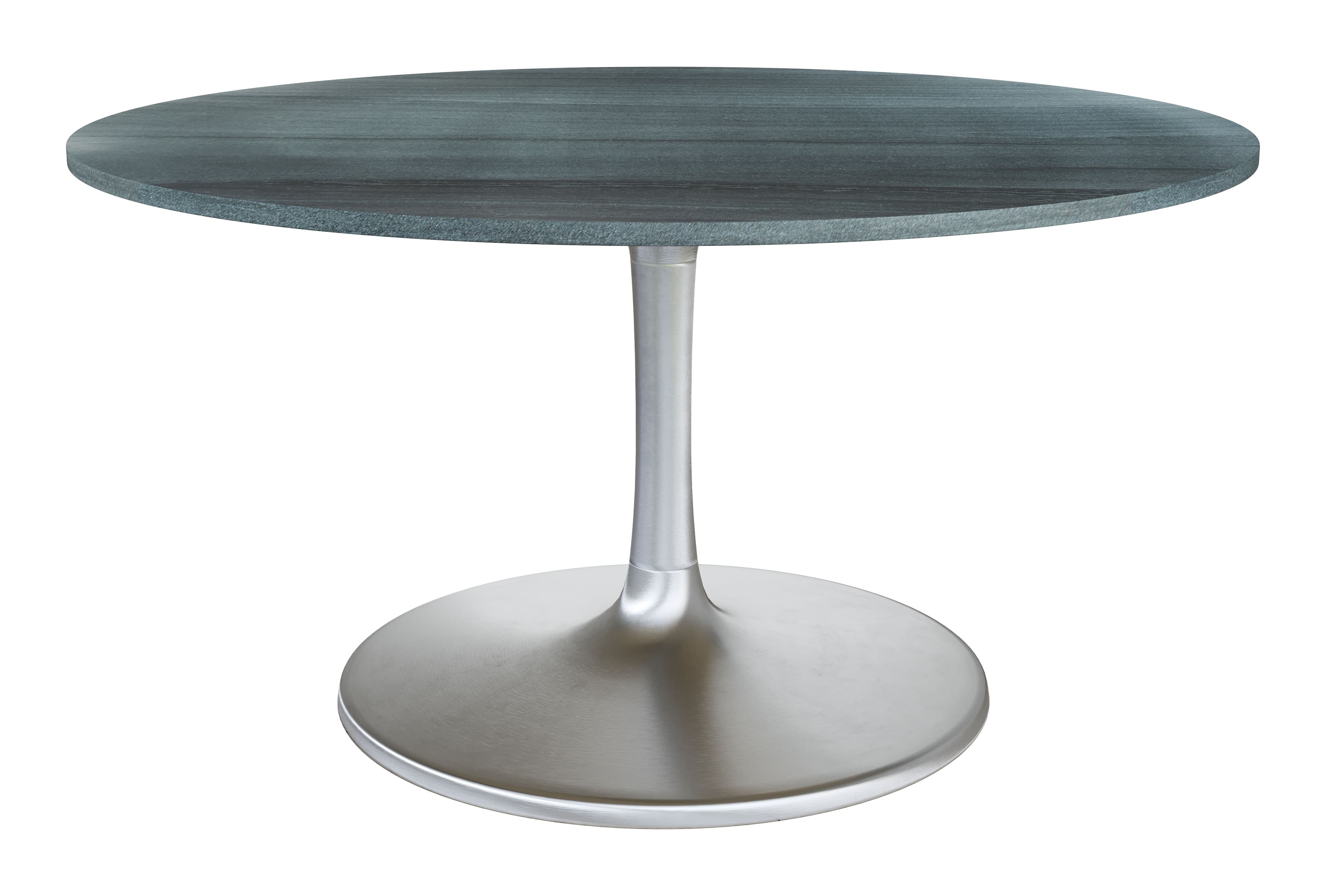 Metropolis Dining Table (60") Gray & Silver product image