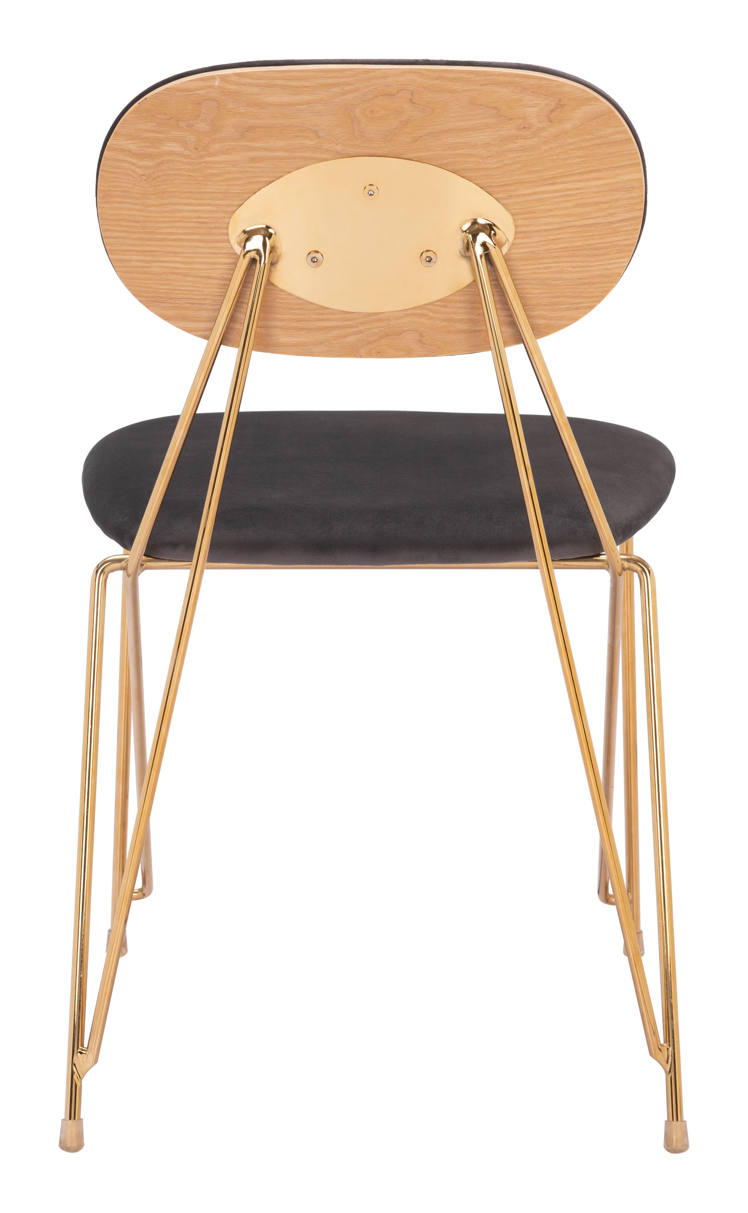 Georges Dining Chair (Set of 2) Gray & Gold product image