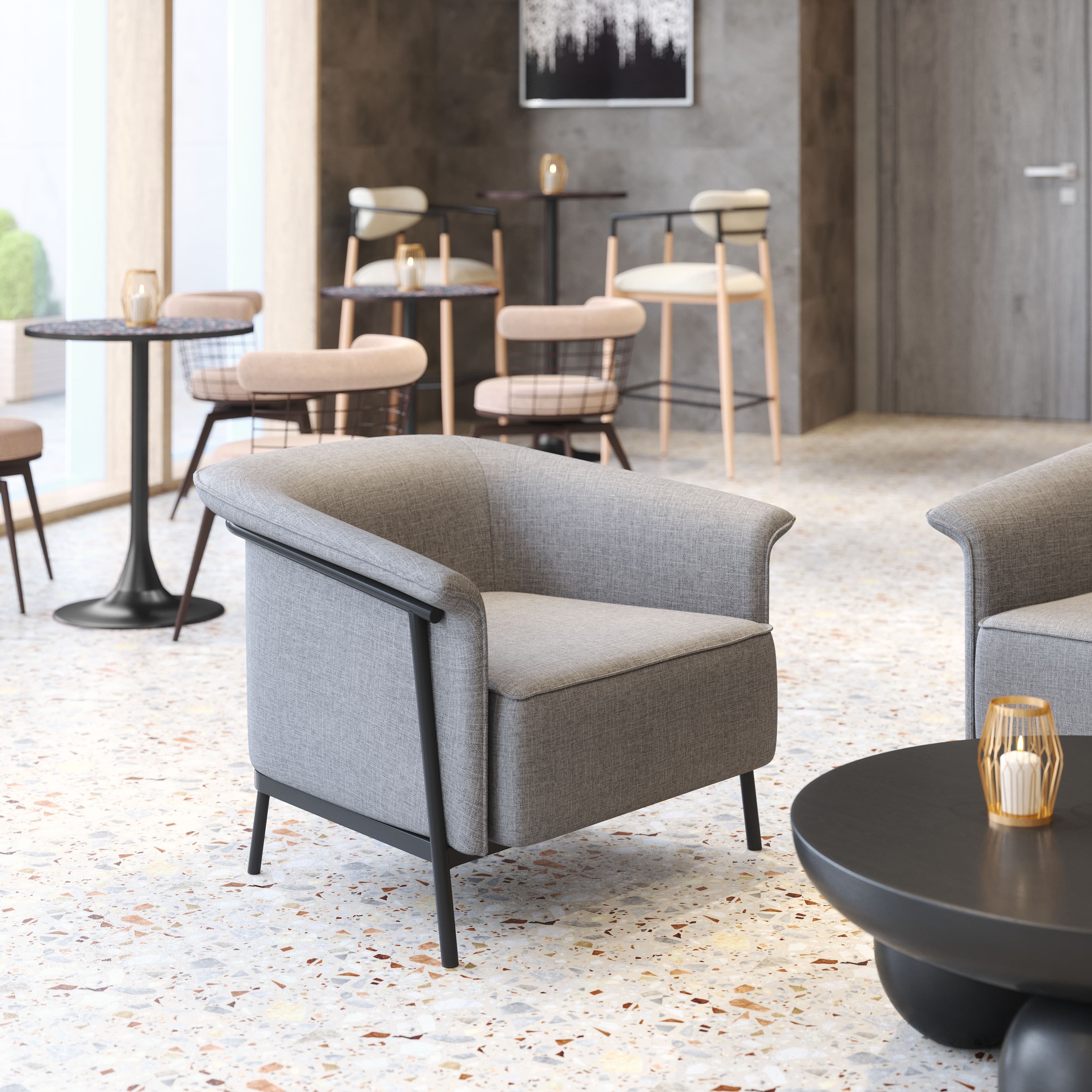 Burry Accent Chair Slate Gray product image