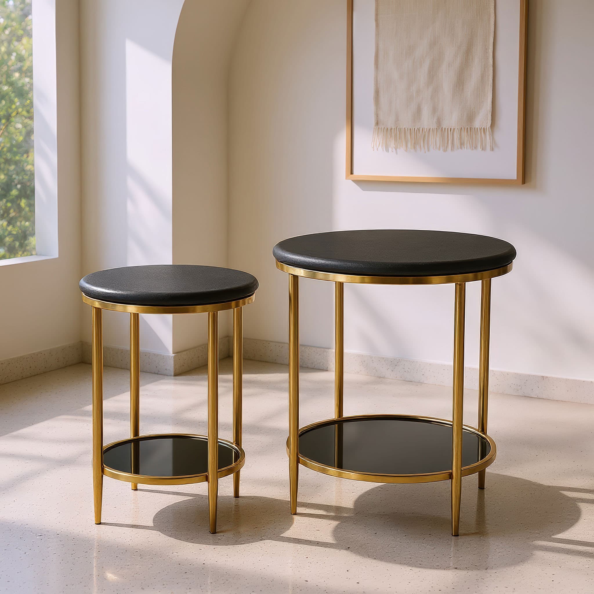 Koper Coffee Table Set (2-Piece) Black product image