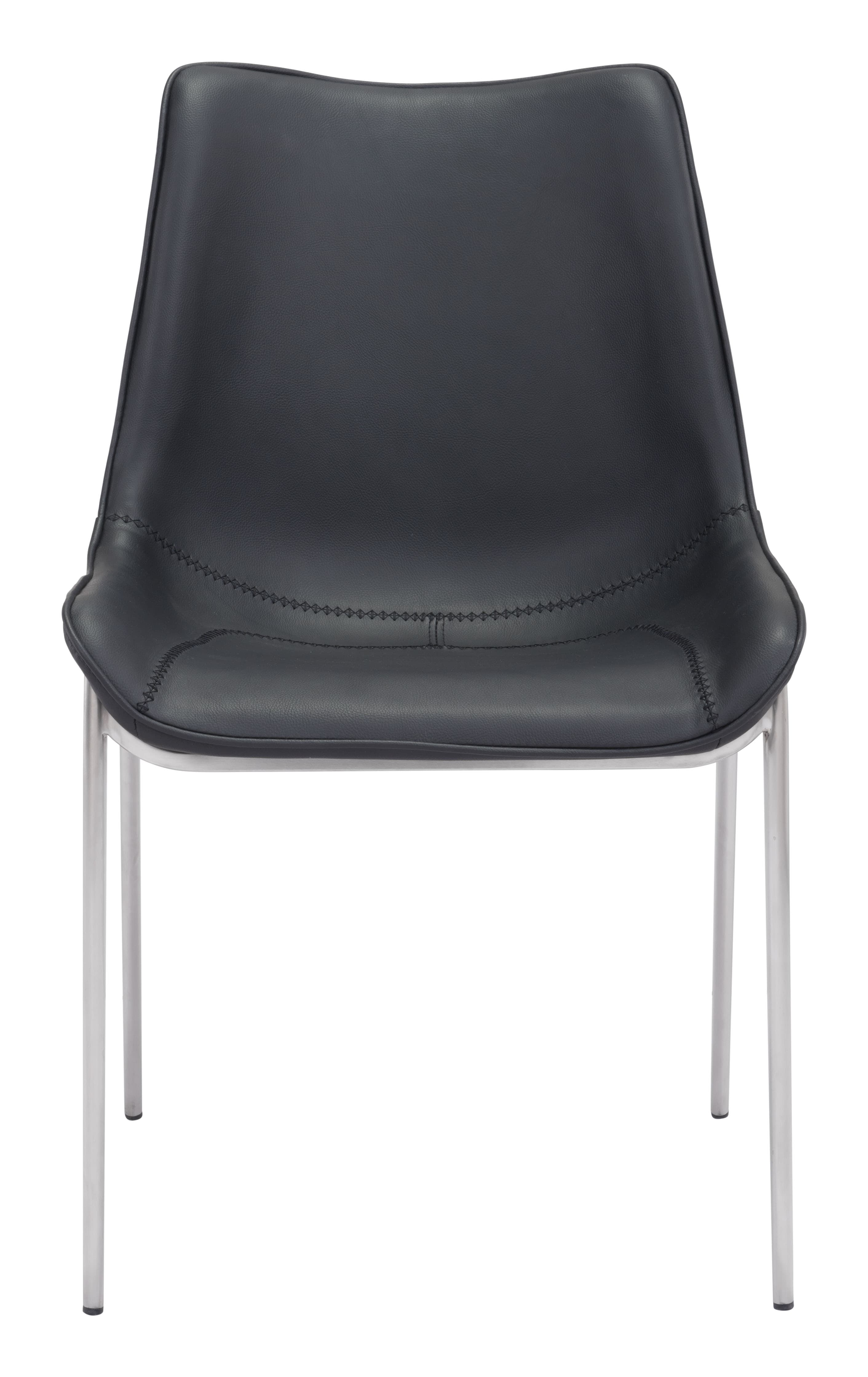 Magnus Dining Chair (Set of 2) Black & Silver product image