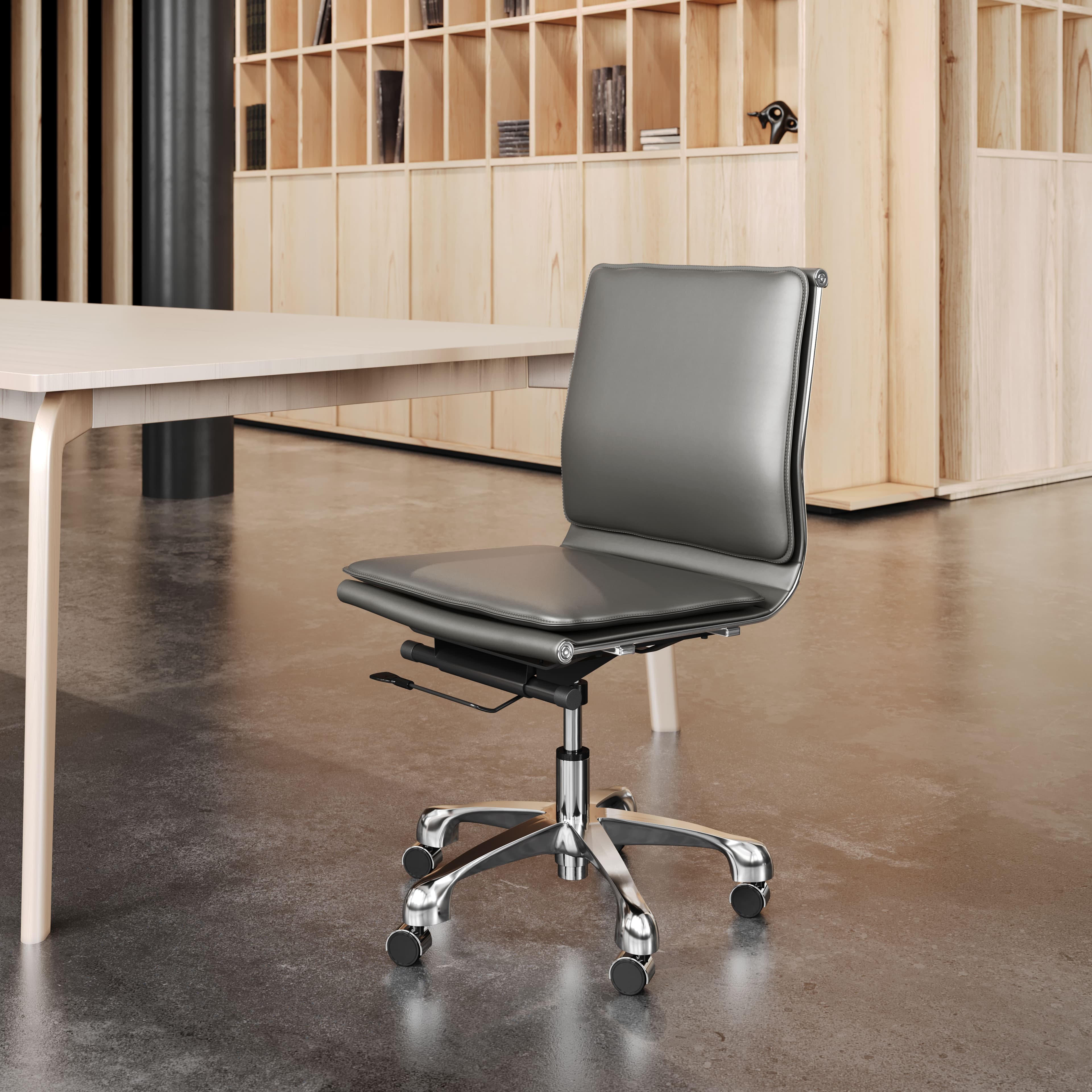 Lider Plus Armless Office Chair Gray product image