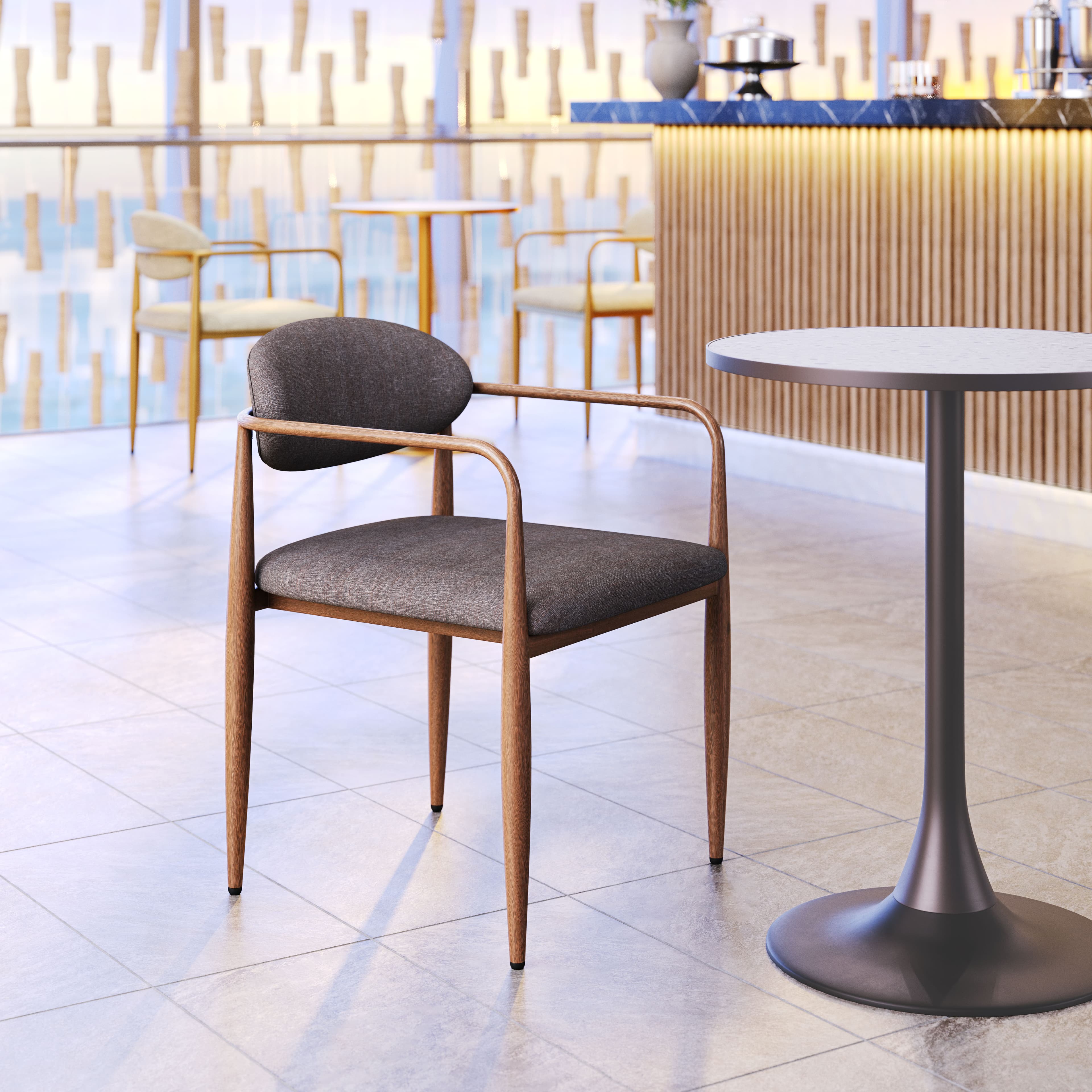 Zens Dining Chair (Set of 2) Truffle Gray product image