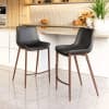 Magnus Counter Stool (Set of 2) Black & Walnut product image