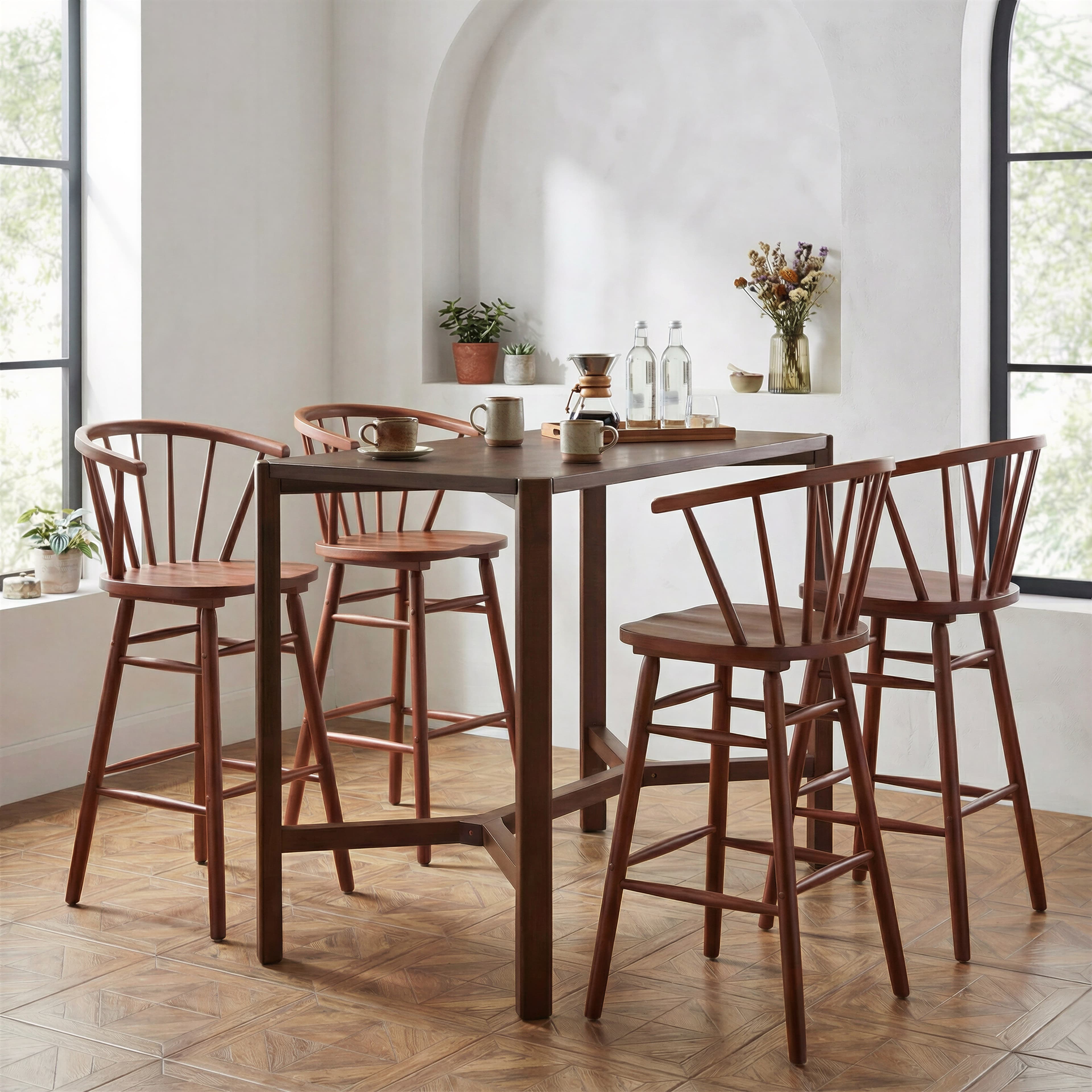 Stenger Barstool (Set of 2) Walnut product image
