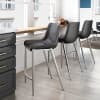 Magnus Counter Stool (Set of 2) Black & Silver product image