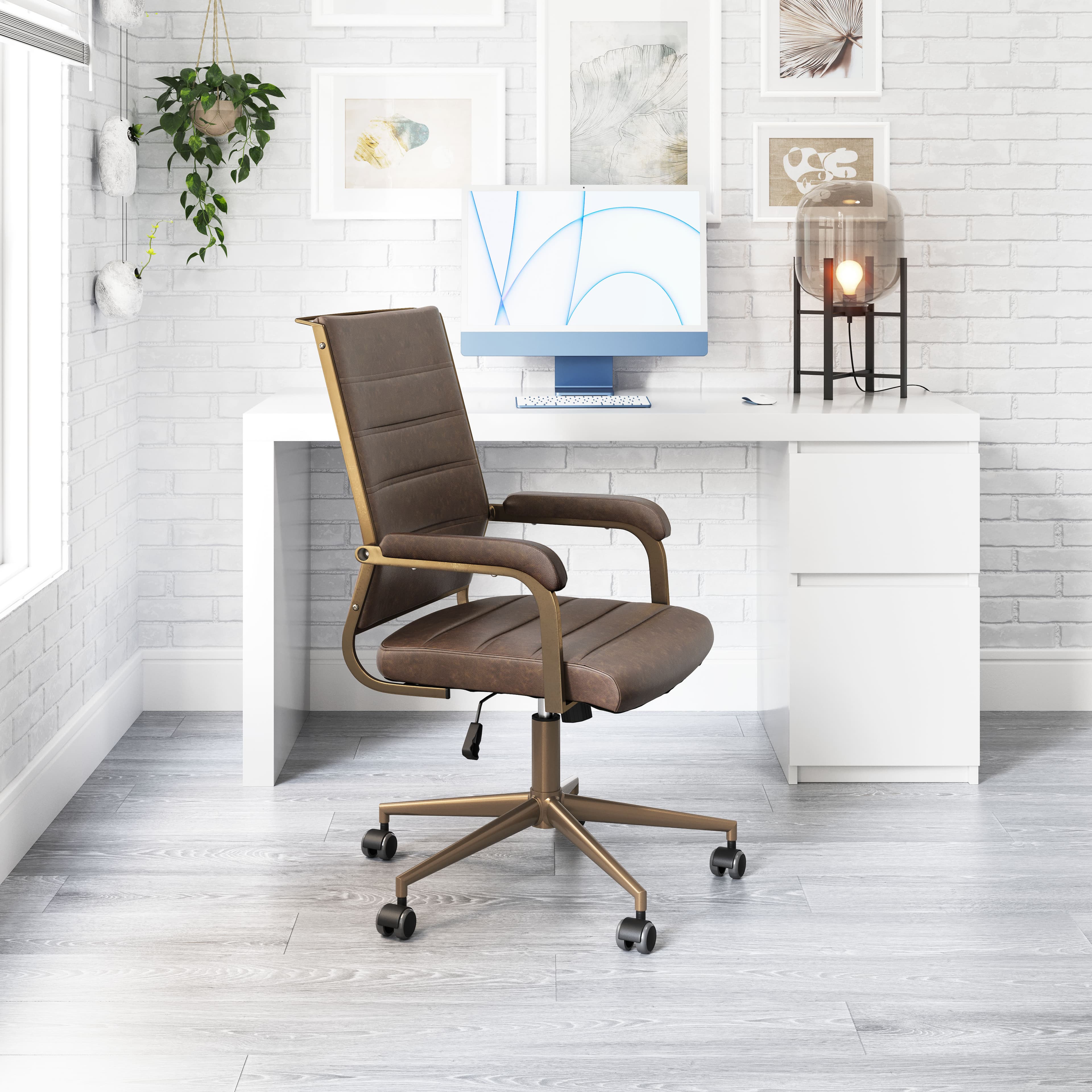 Auction Office Chair Espresso product image