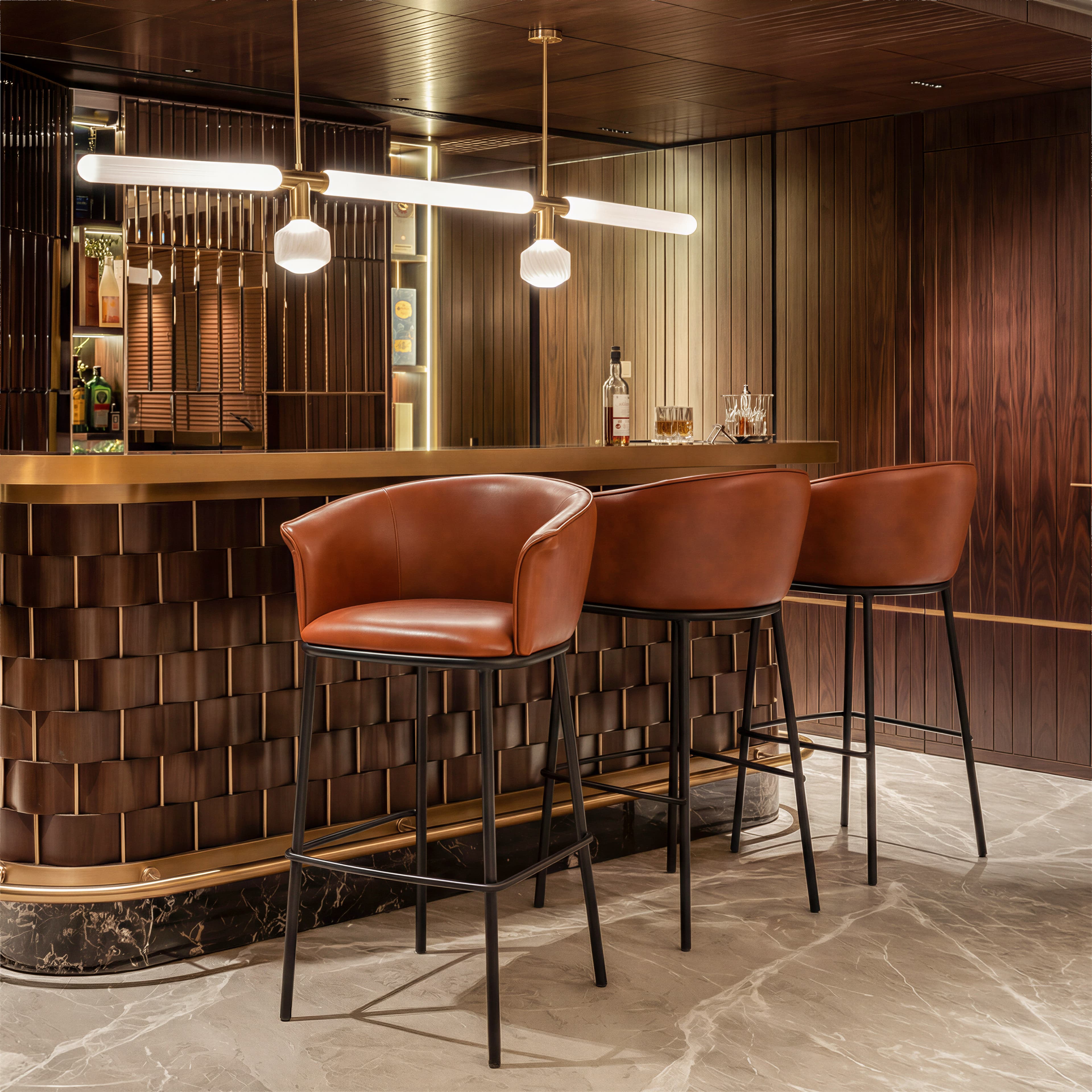 Garston Barstool Brown product image