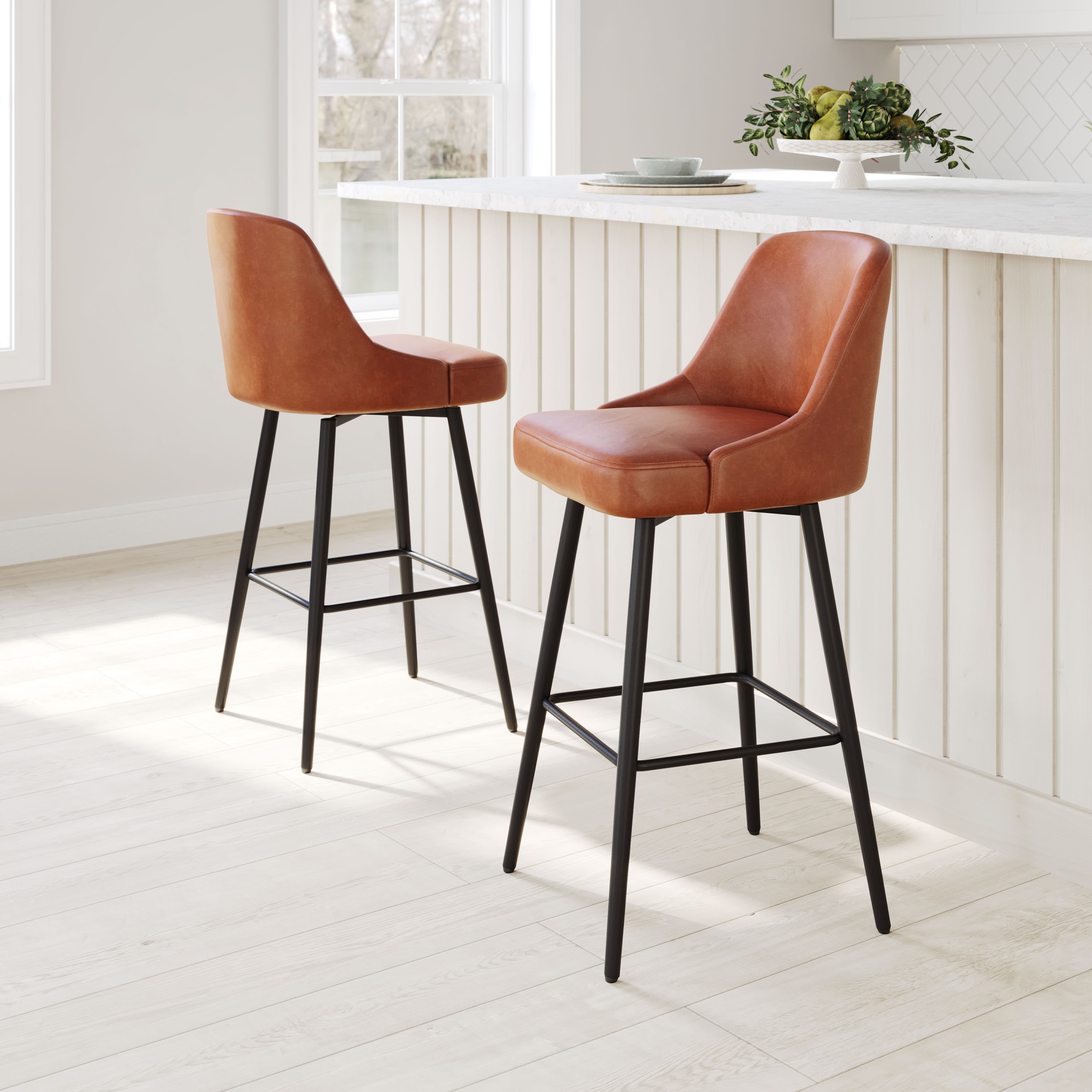 Keppel Swivel Barstool Brown product image