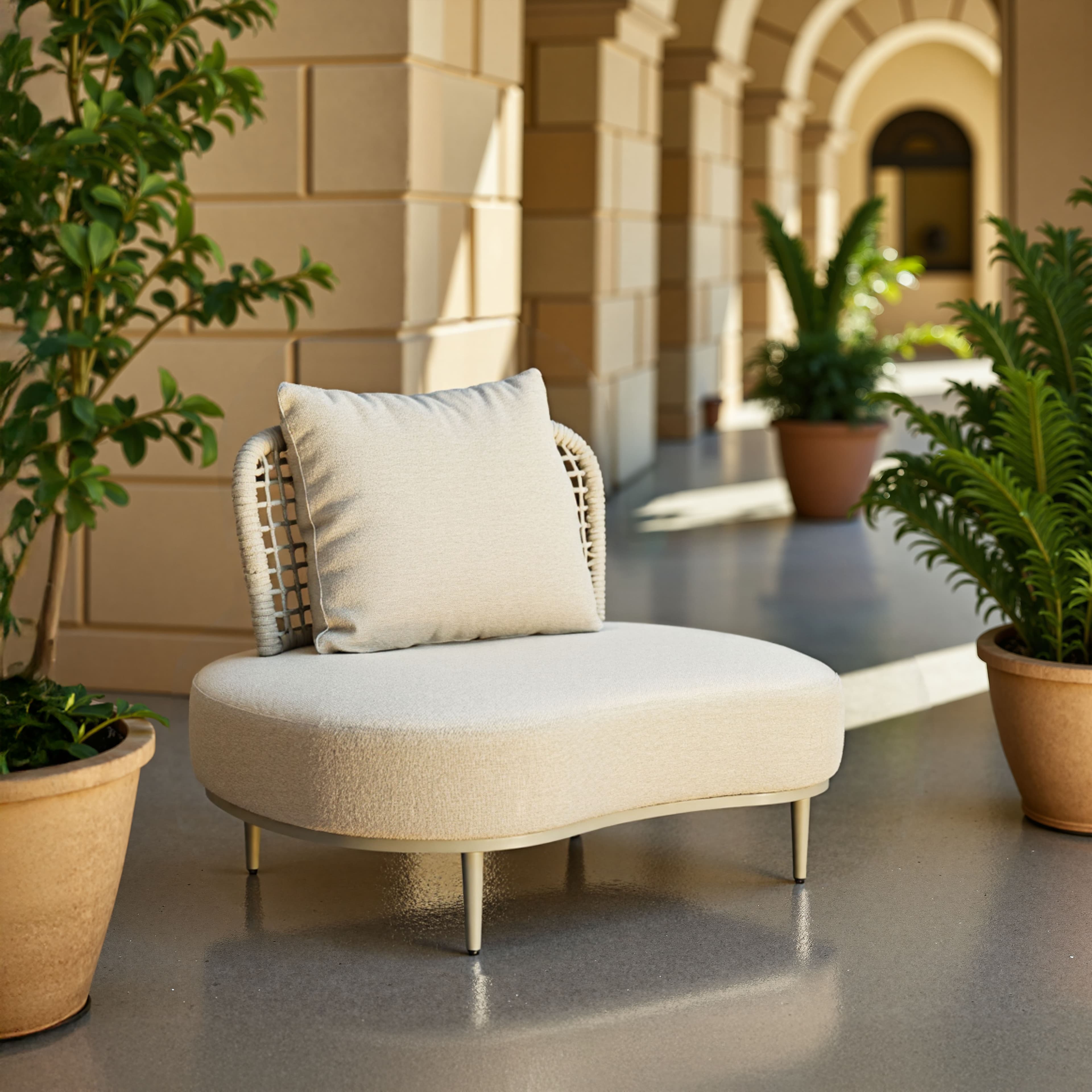 Ruhe Accent Chair Beige product image