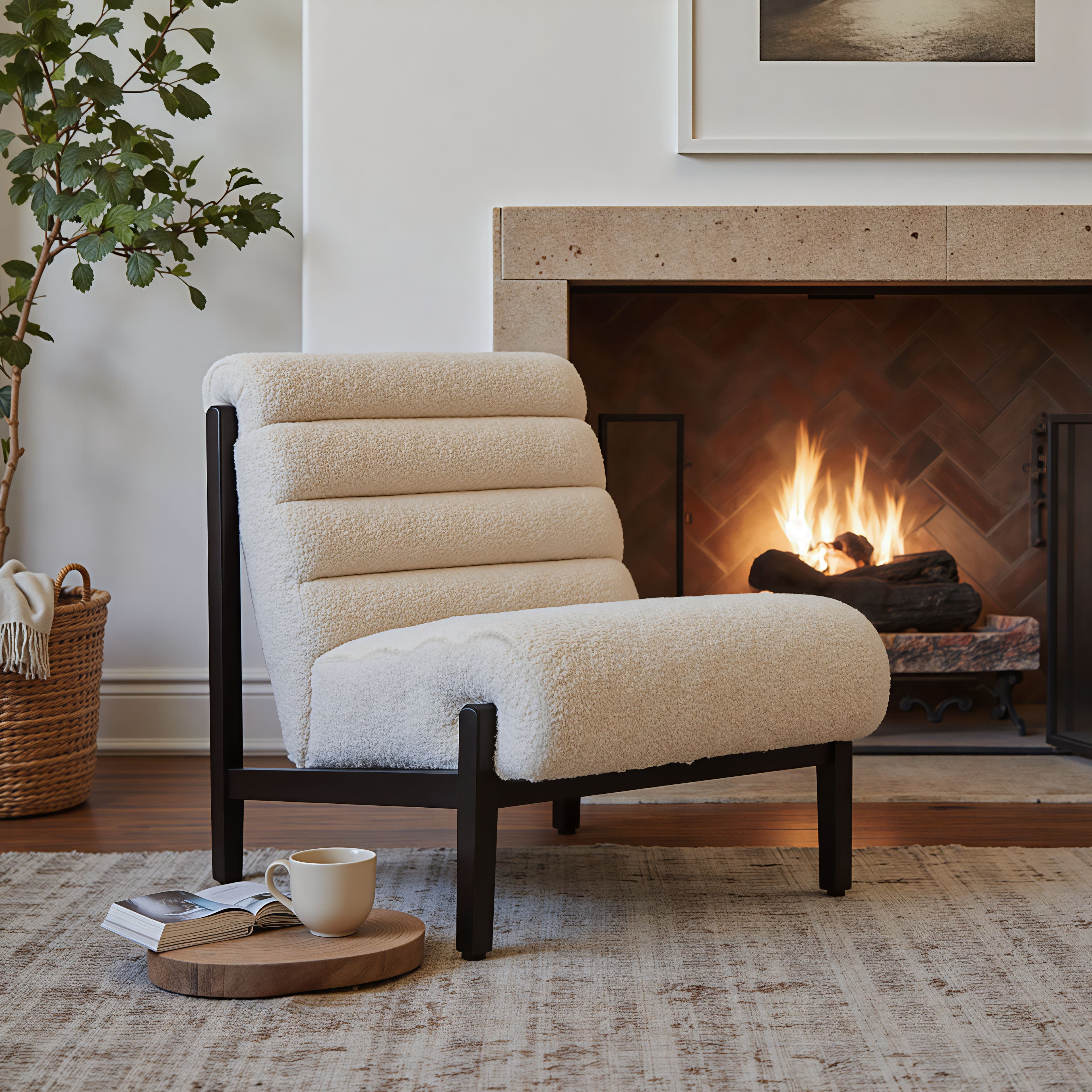 Maki Accent Chair Beige product image