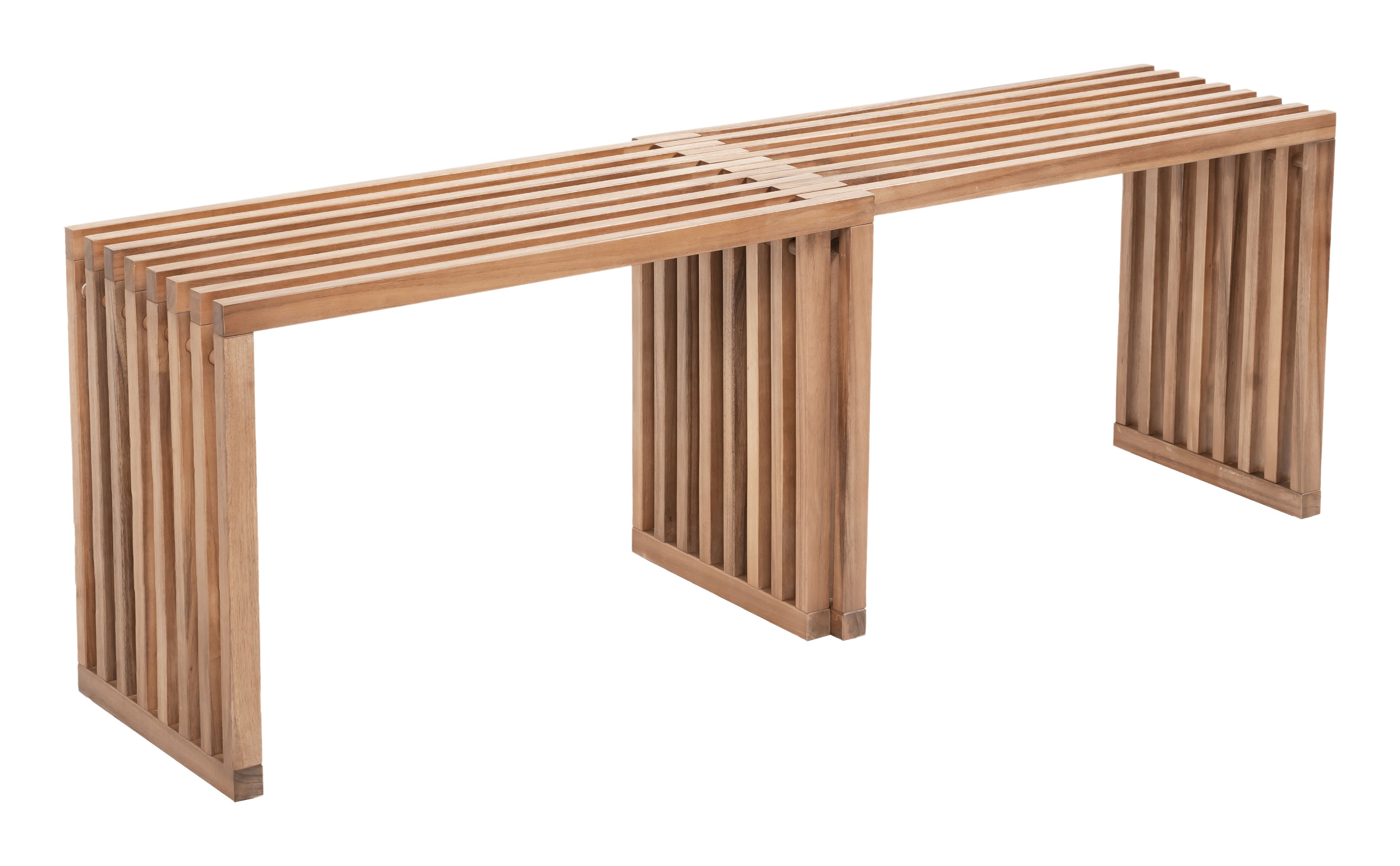 Riviera Extendable Bench (Set of 2) Natural product image