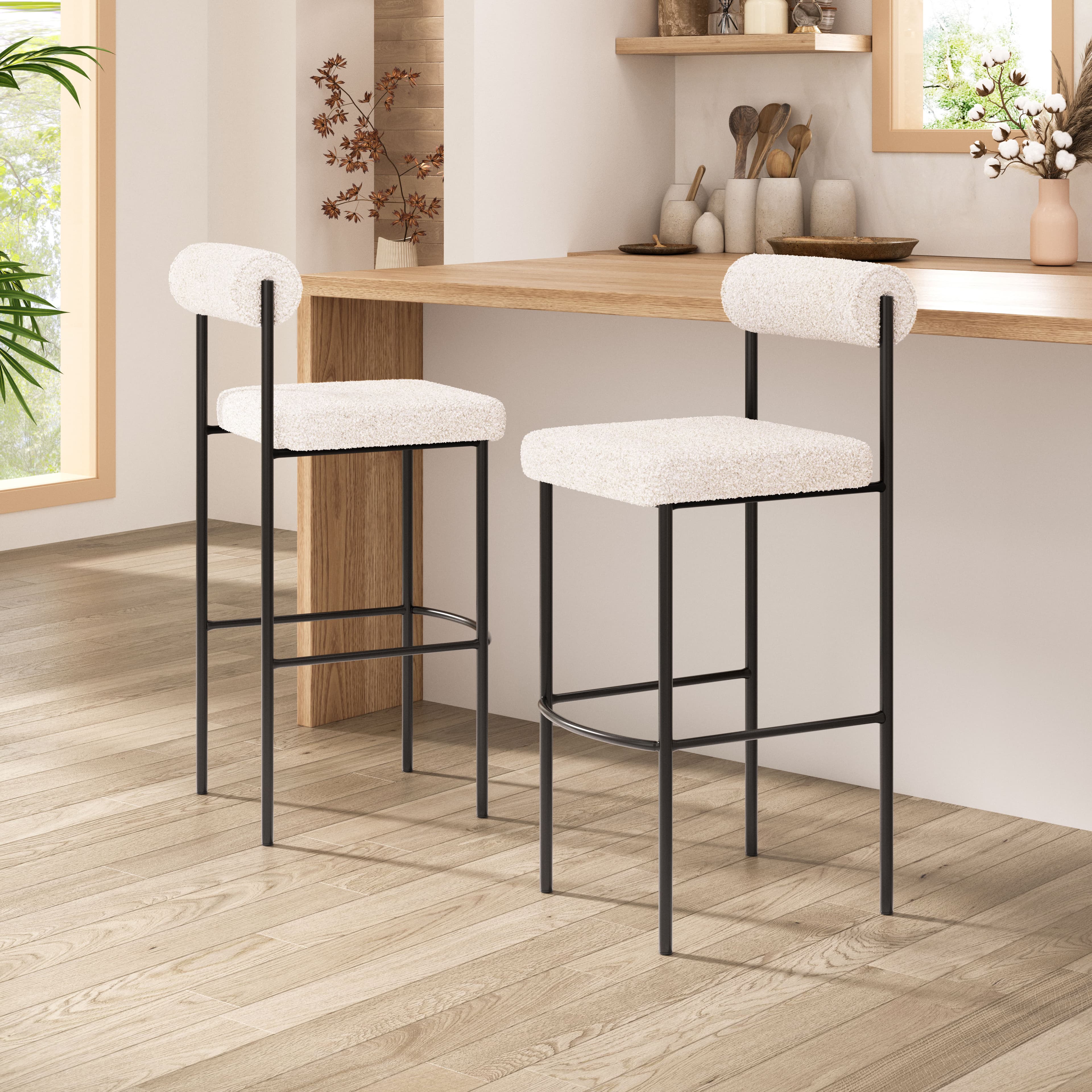 Livorno Barstool (Set of 2) Ivory product image