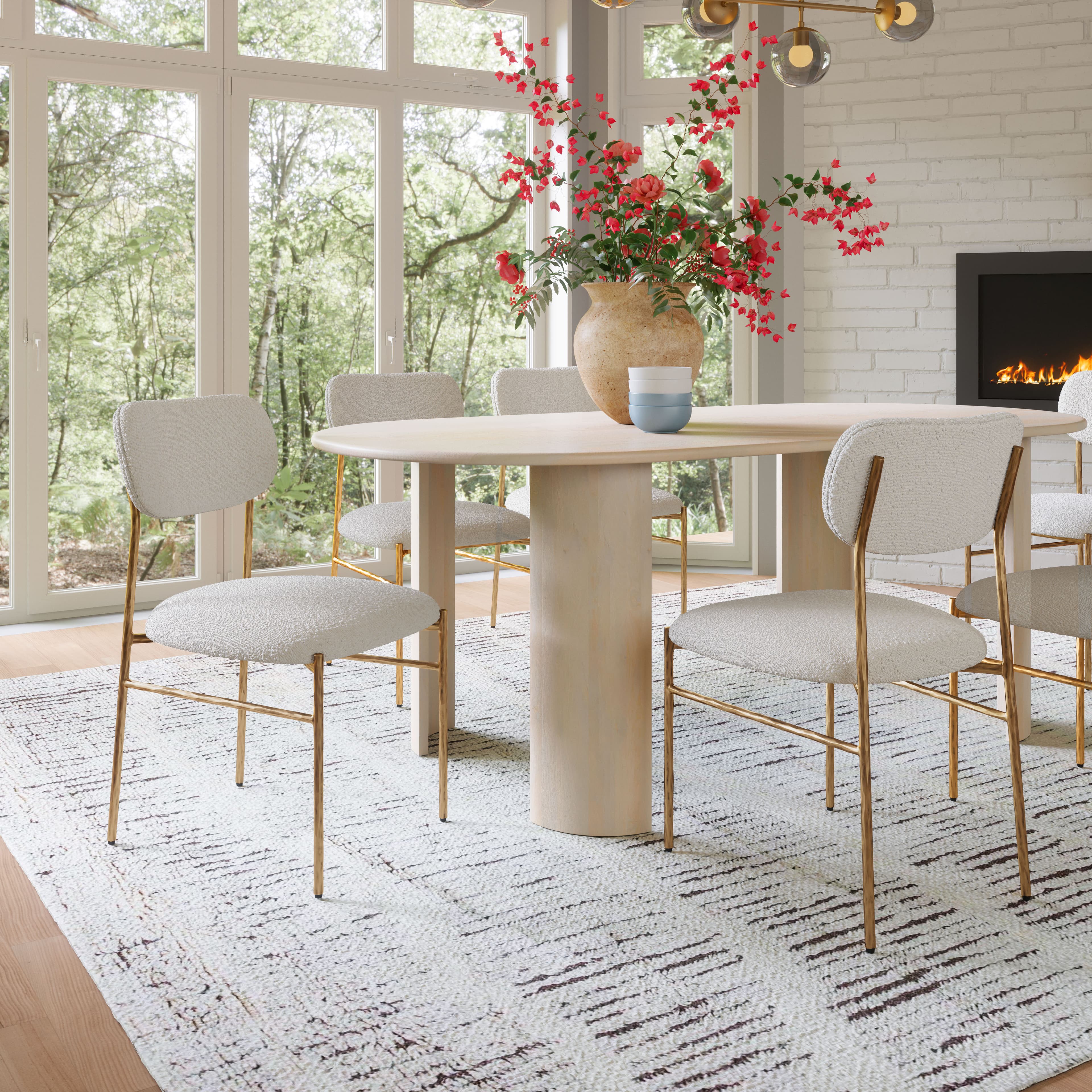 Sydhavnen Dining Chair Cream & Gold product image