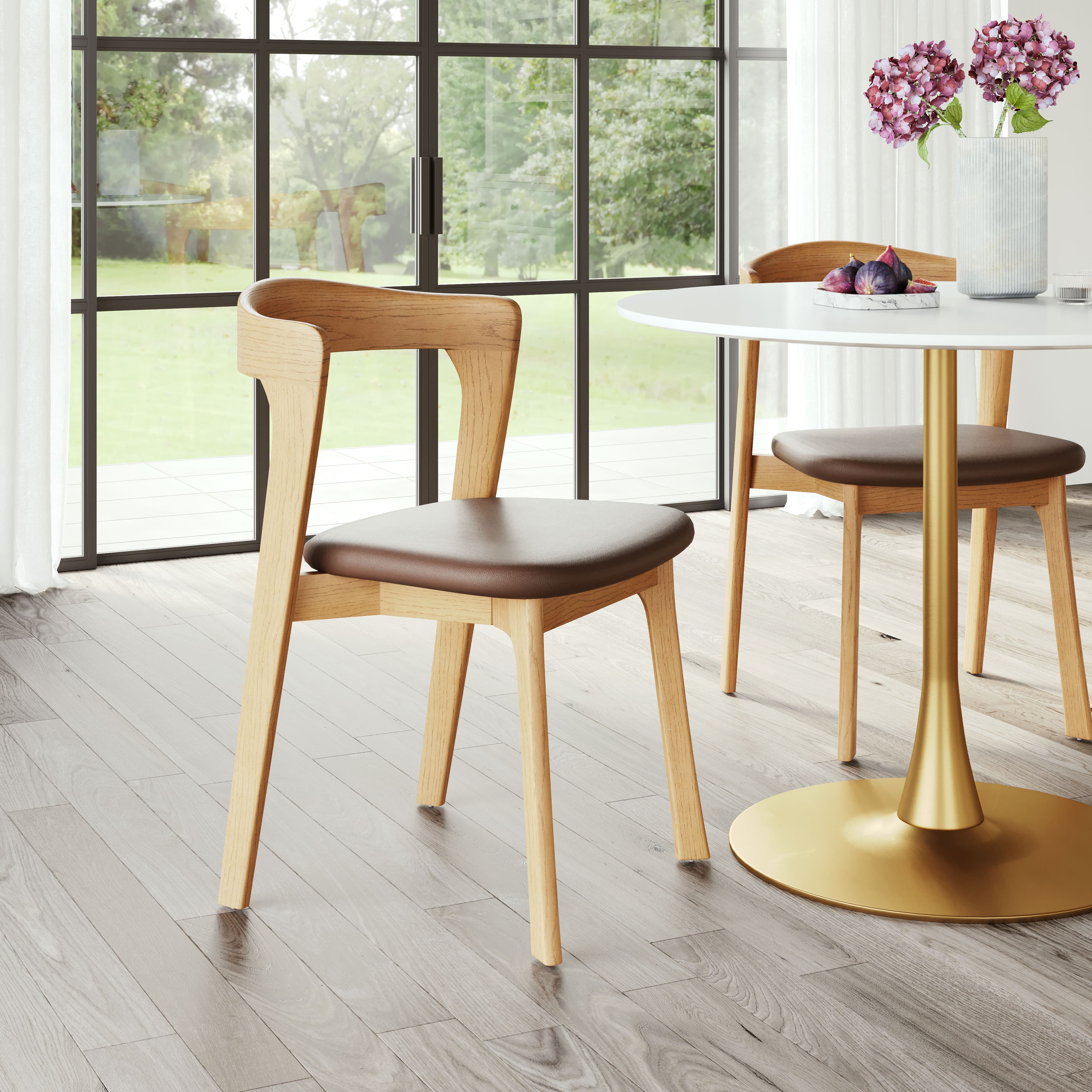 Pioro Dining Chair (Set of 2) Brown & Natural product image