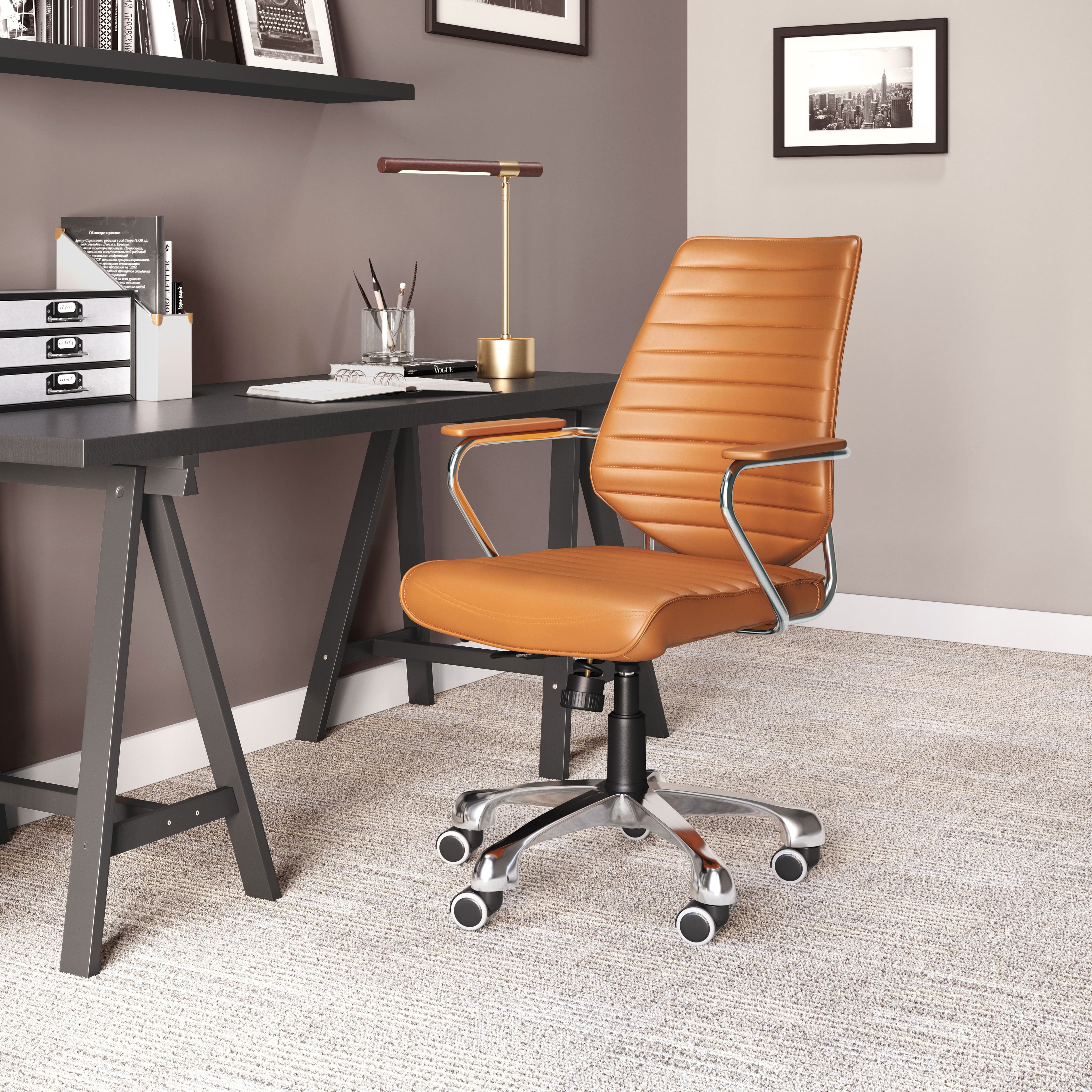 Enterprise Low Back Office Chair Terracotta product image