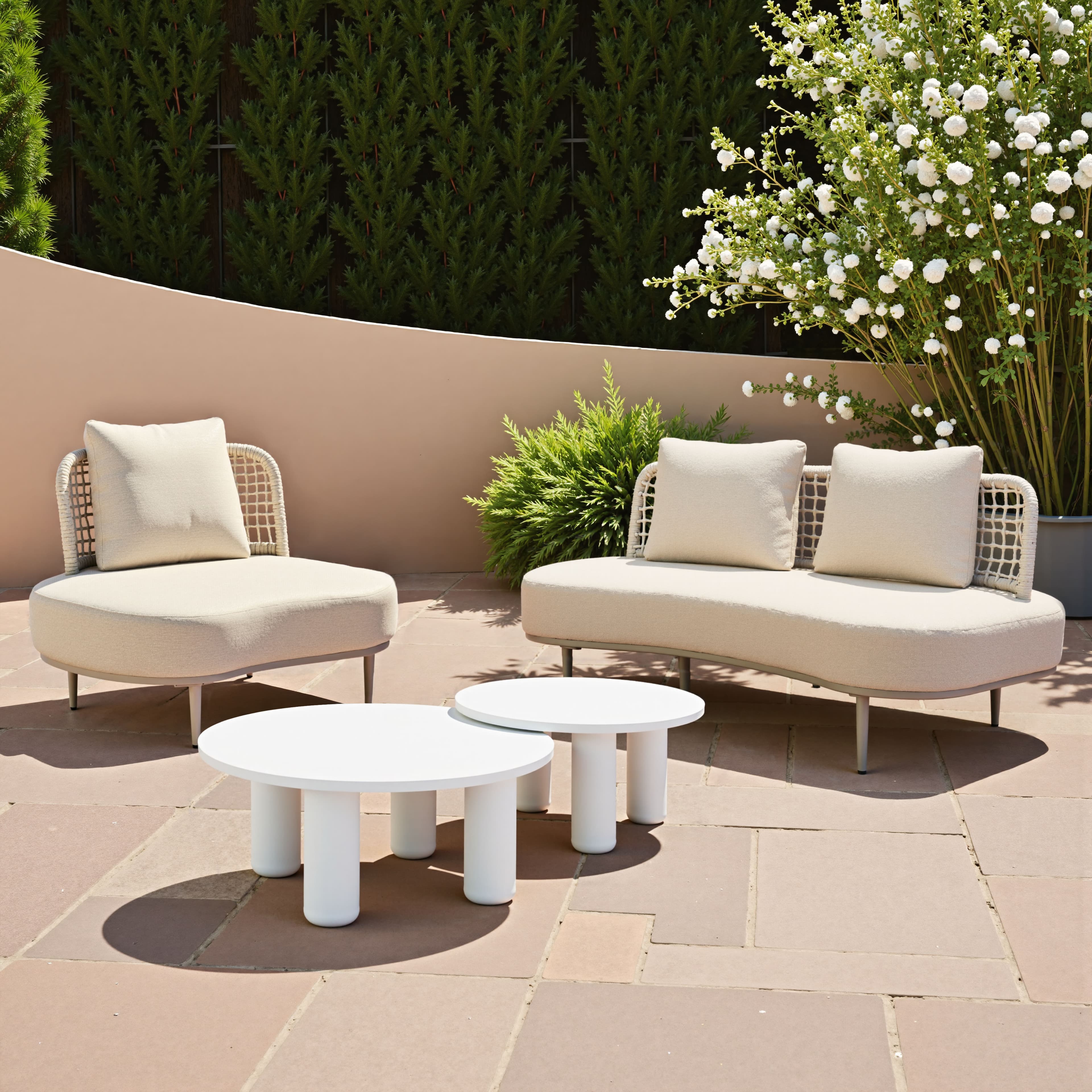Ola Coffee Table Set (2-Piece) White product image