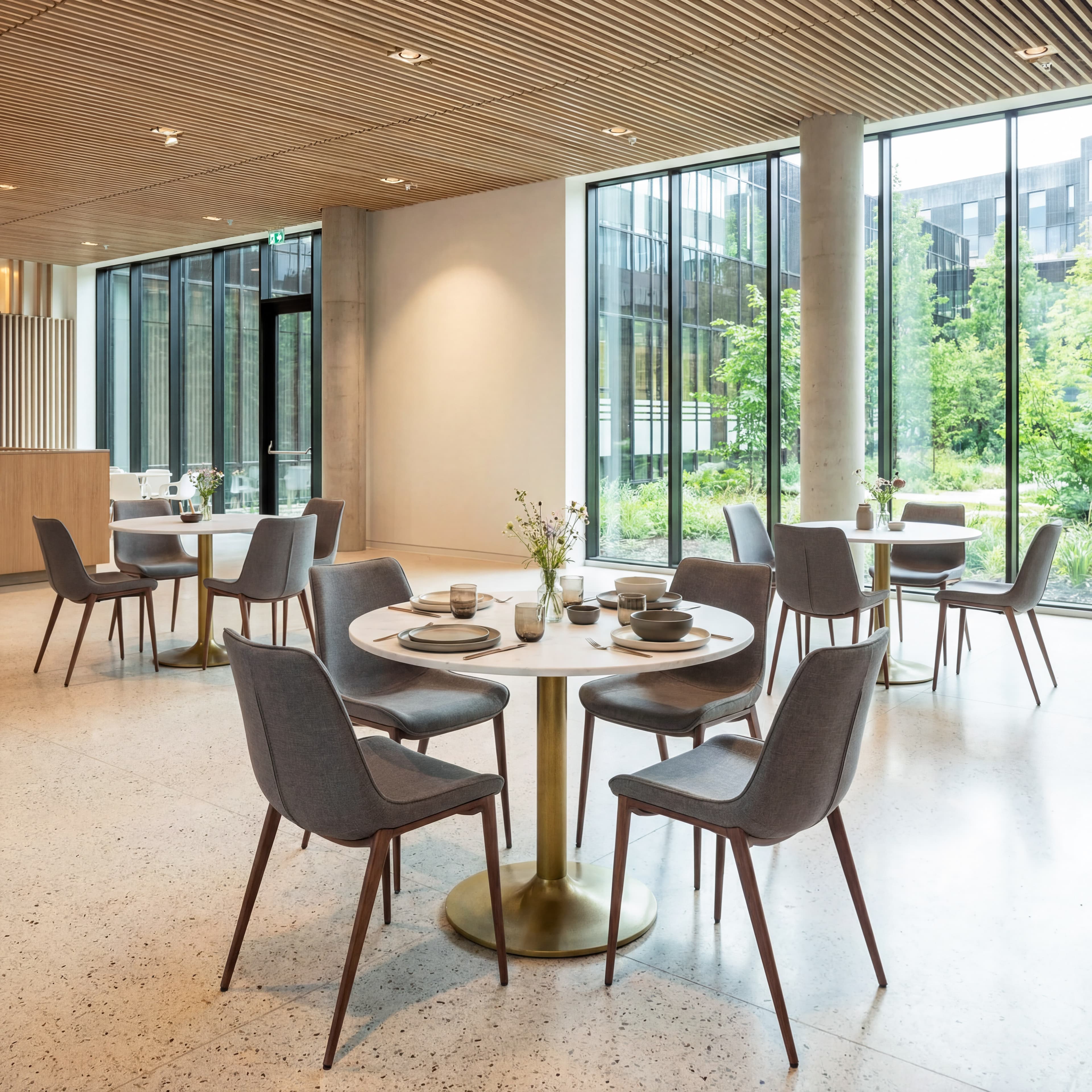 Fullerton Dining Table White & Gold product image