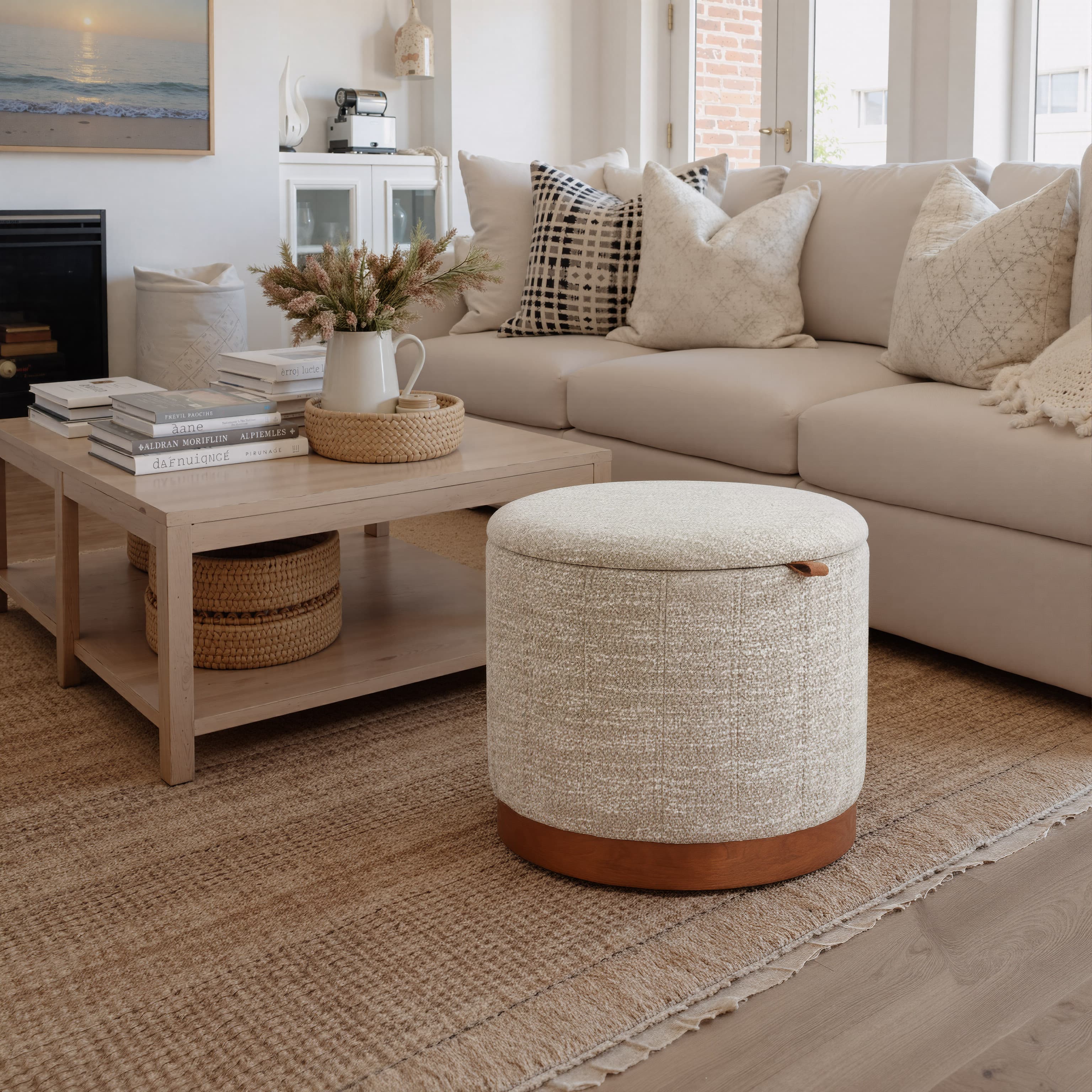 Fije Storage Ottoman Gray product image
