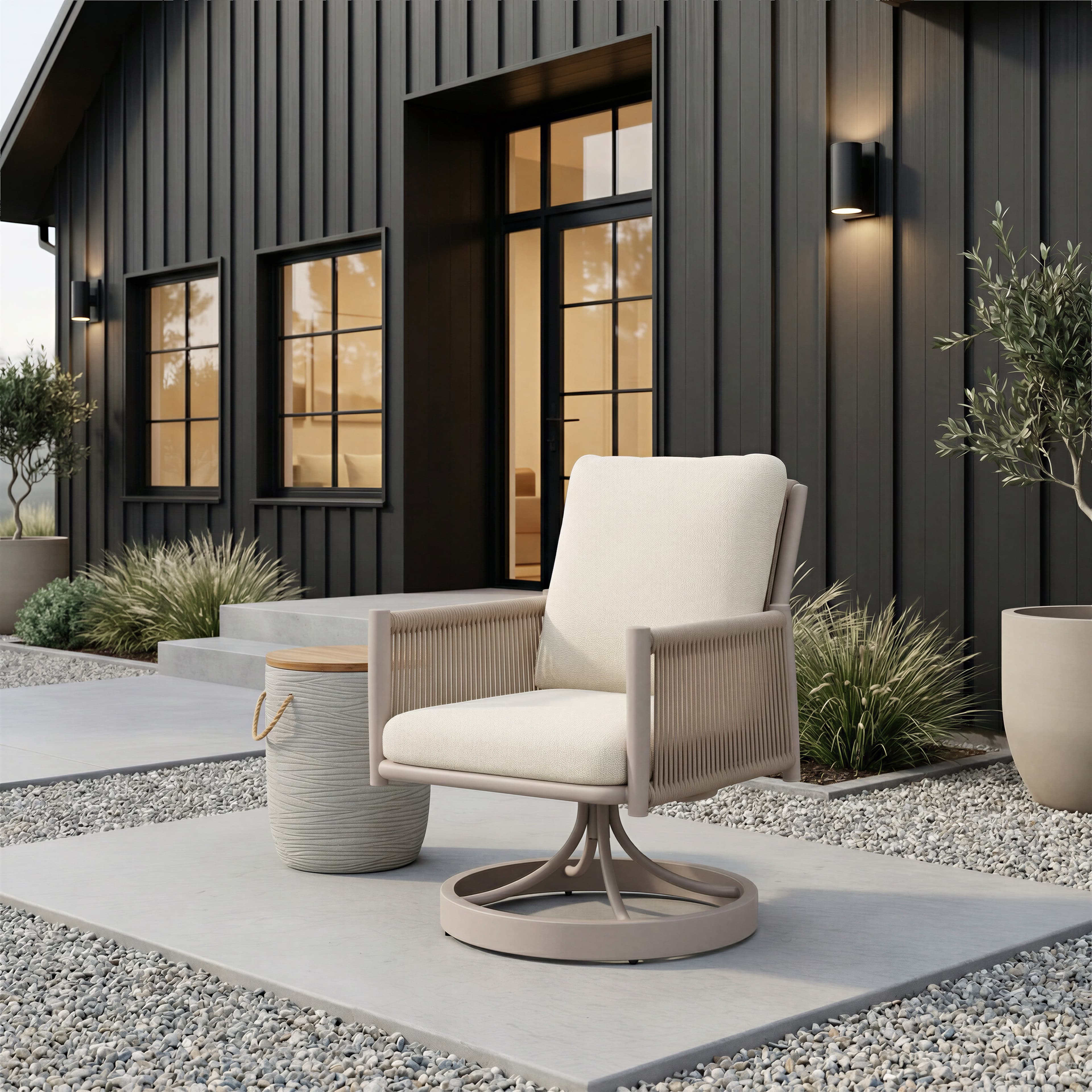 Biban Side Table Natural & Gray product image