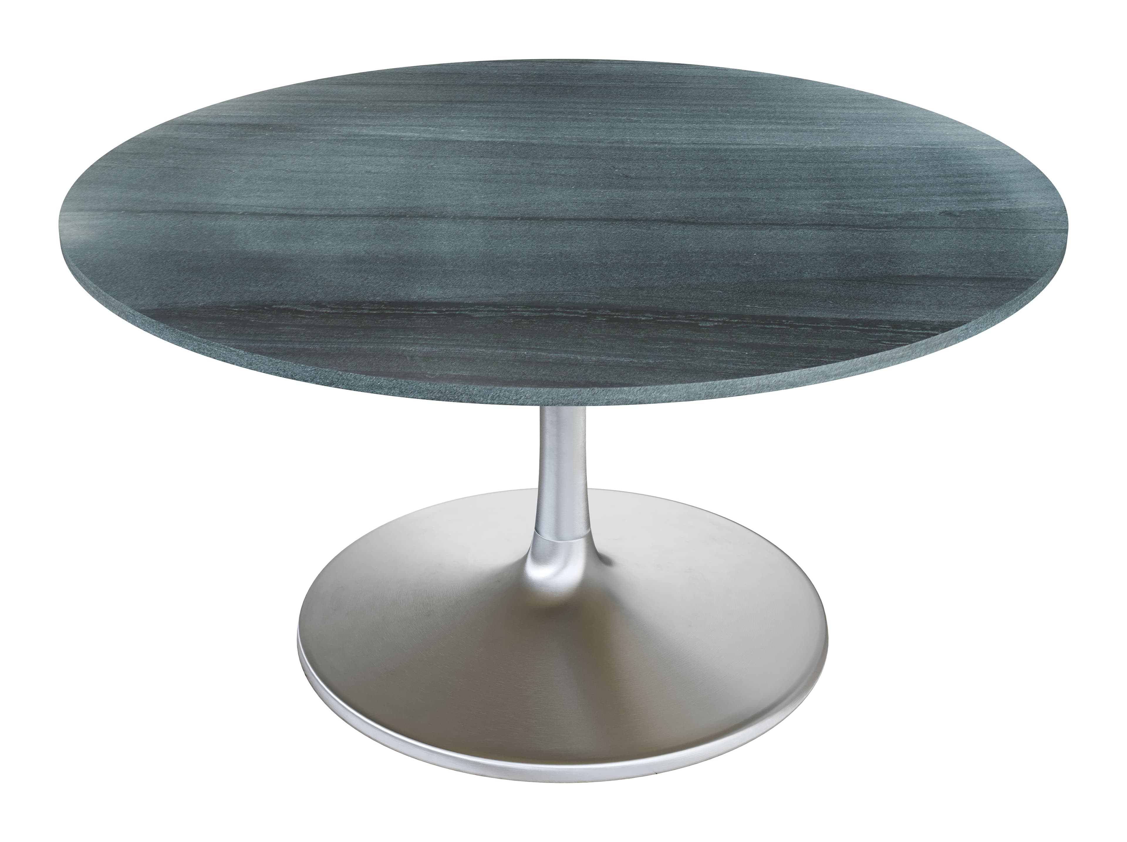 Metropolis Dining Table (60") Gray & Silver product image