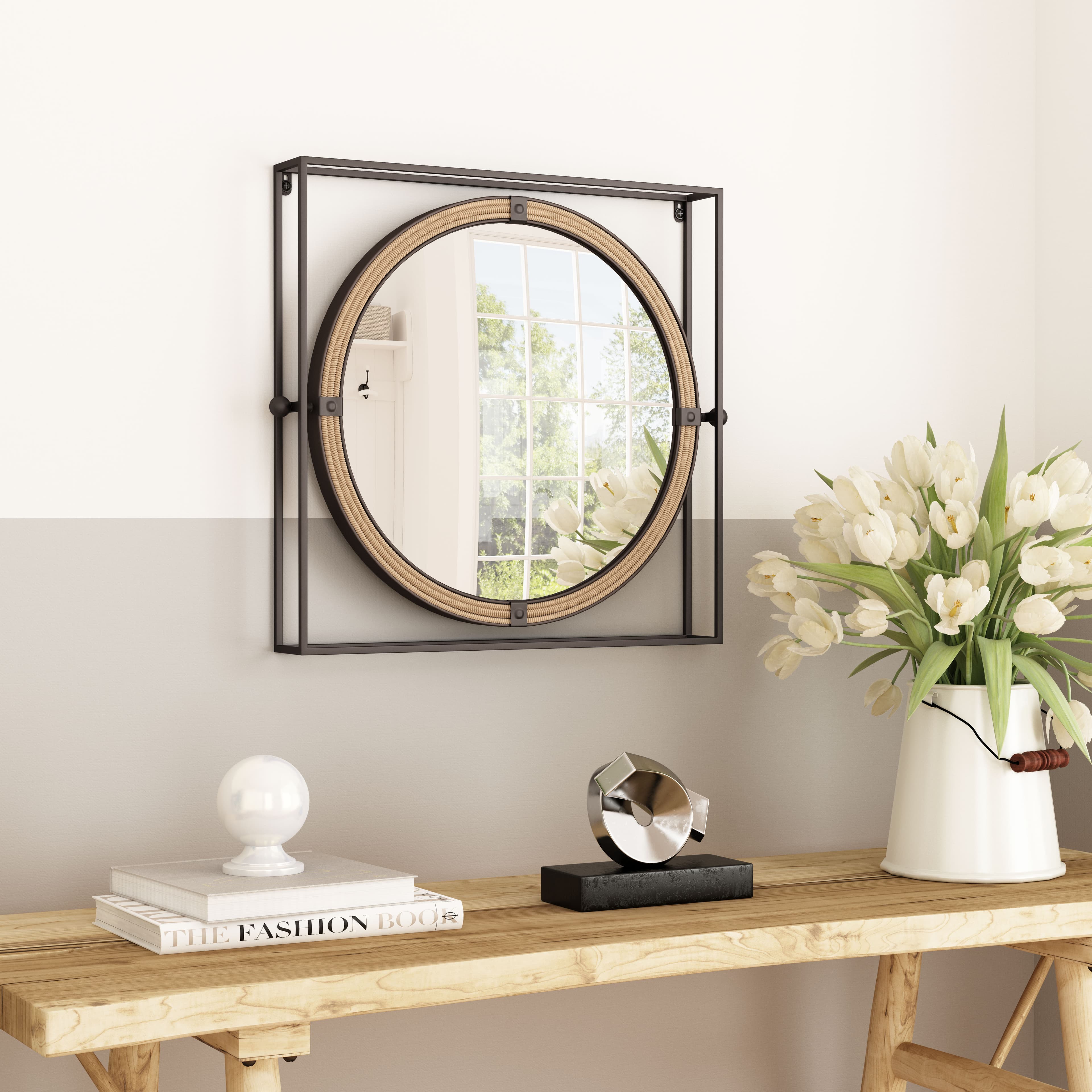 Capell Mirror Antique Gray product image