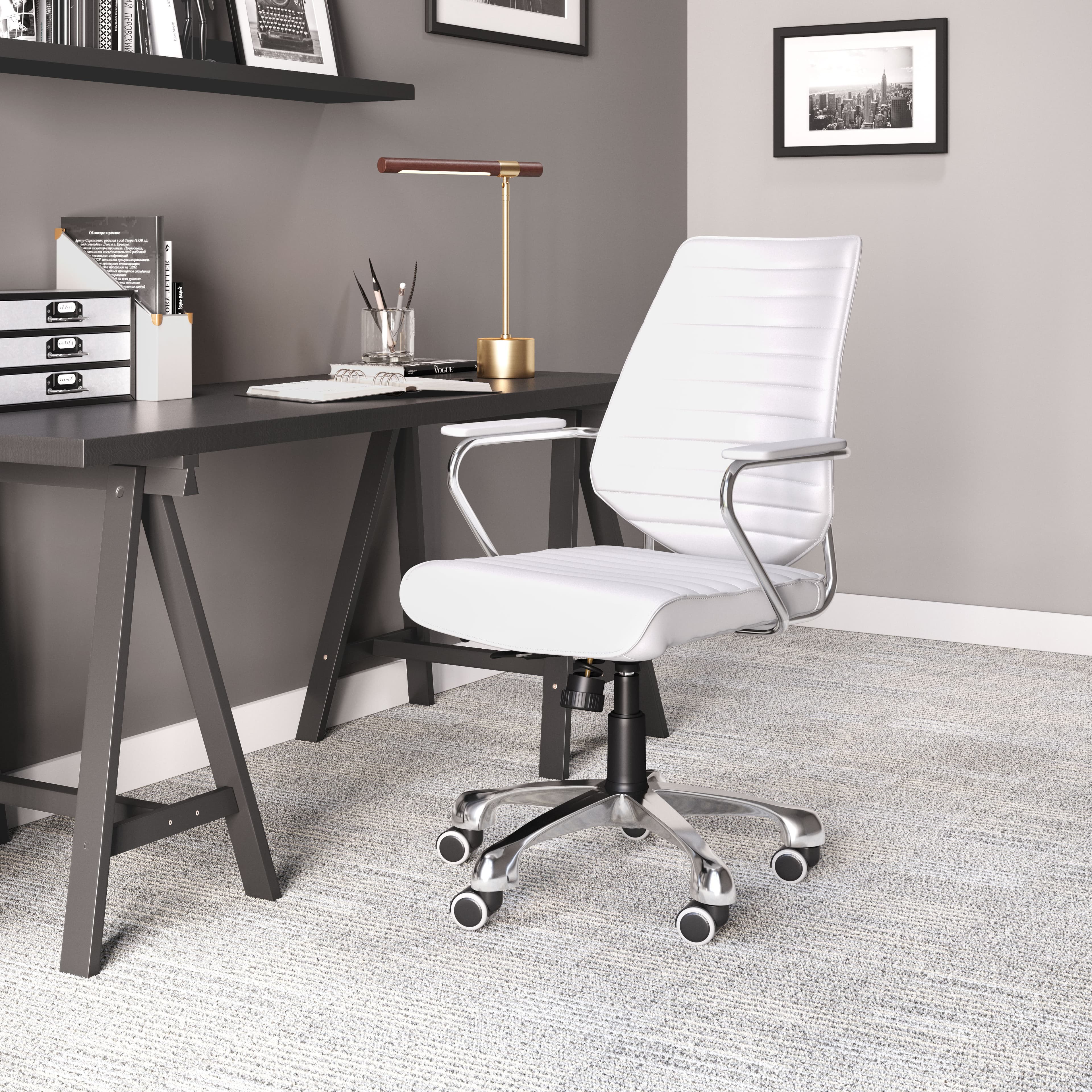 Enterprise Low Back Office Chair White product image