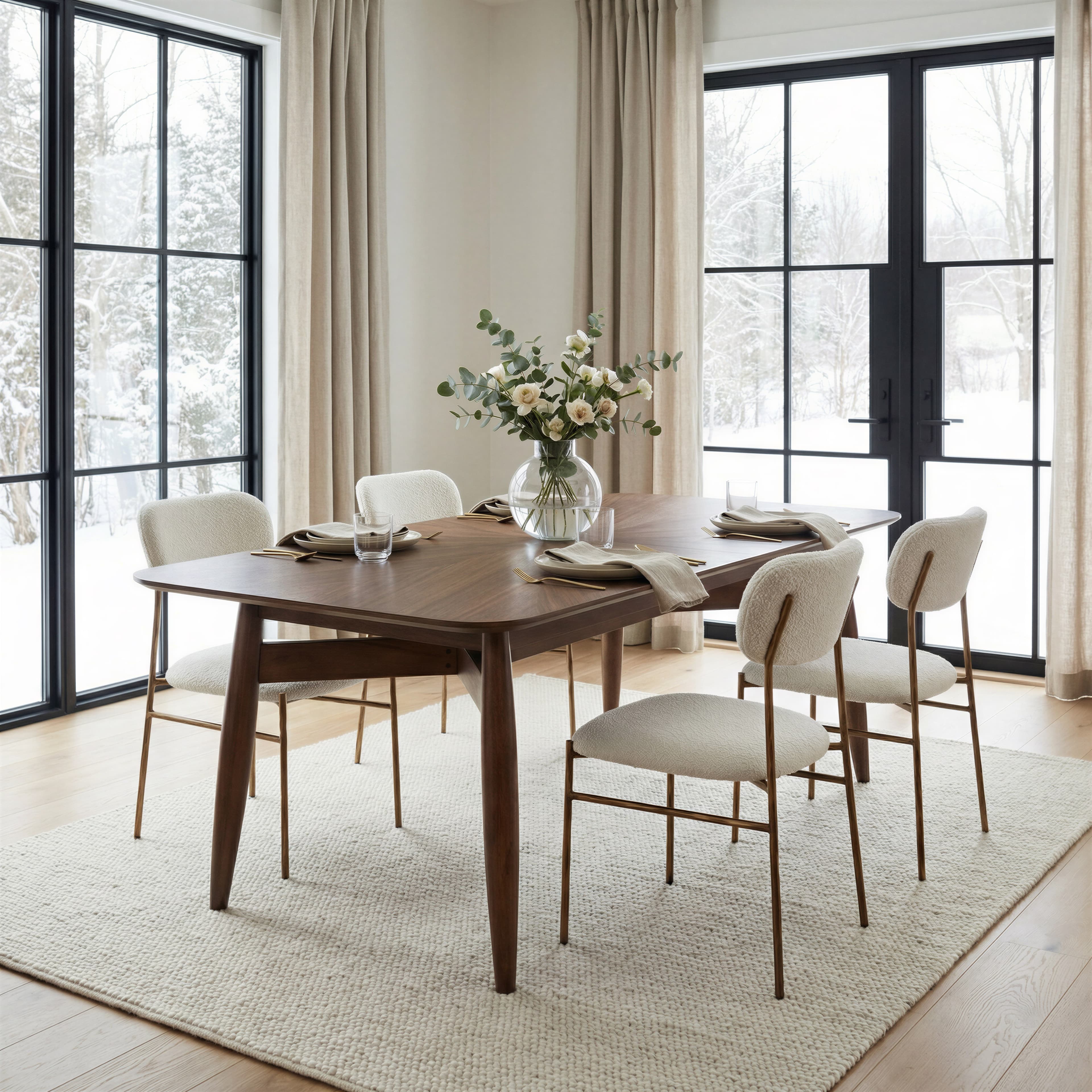 Silea Rectangular Dining Table Espresso product image