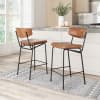 Charon Counter Stool (Set of 2) Vintage Brown product image