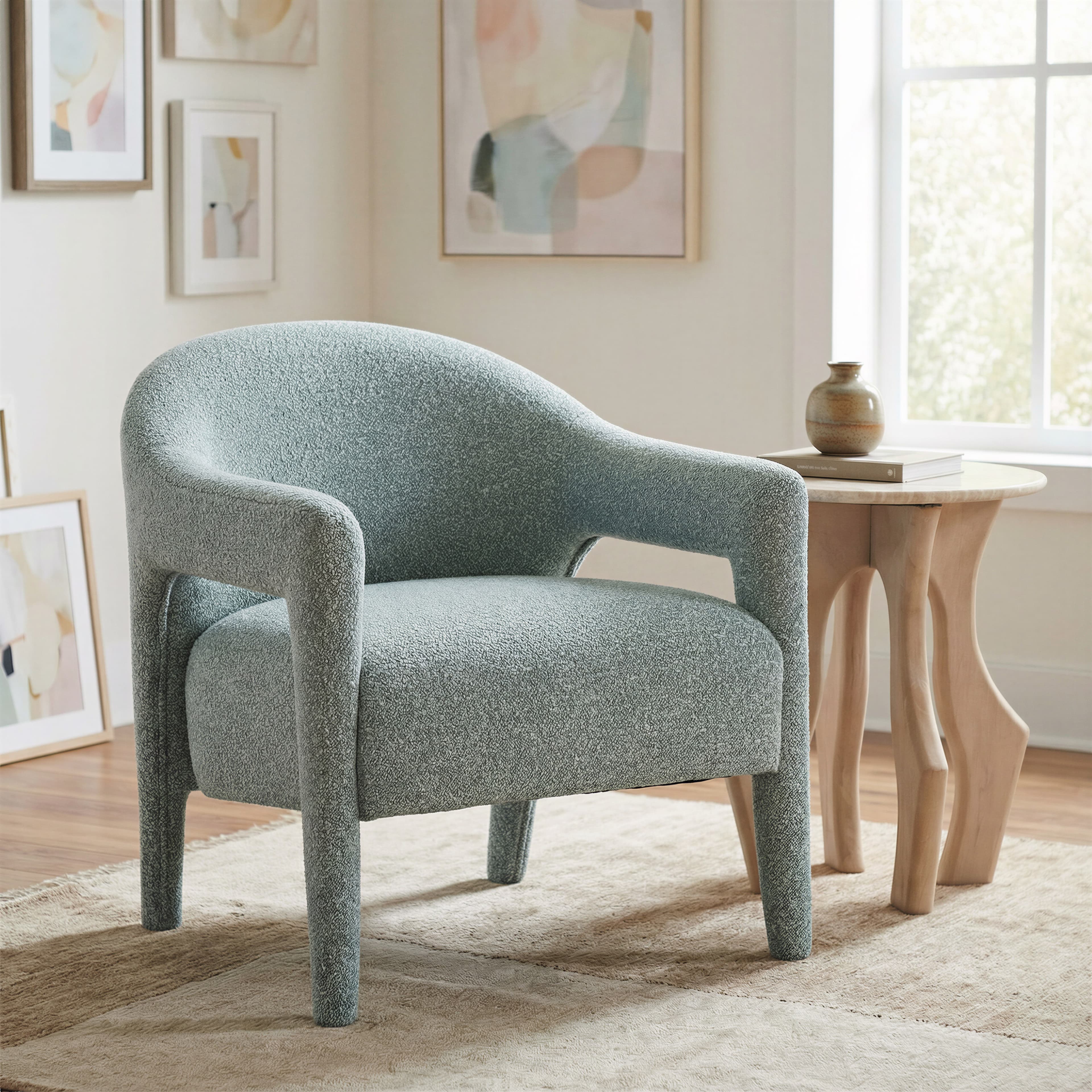 Eluma Accent Chair Dusty Teal product image