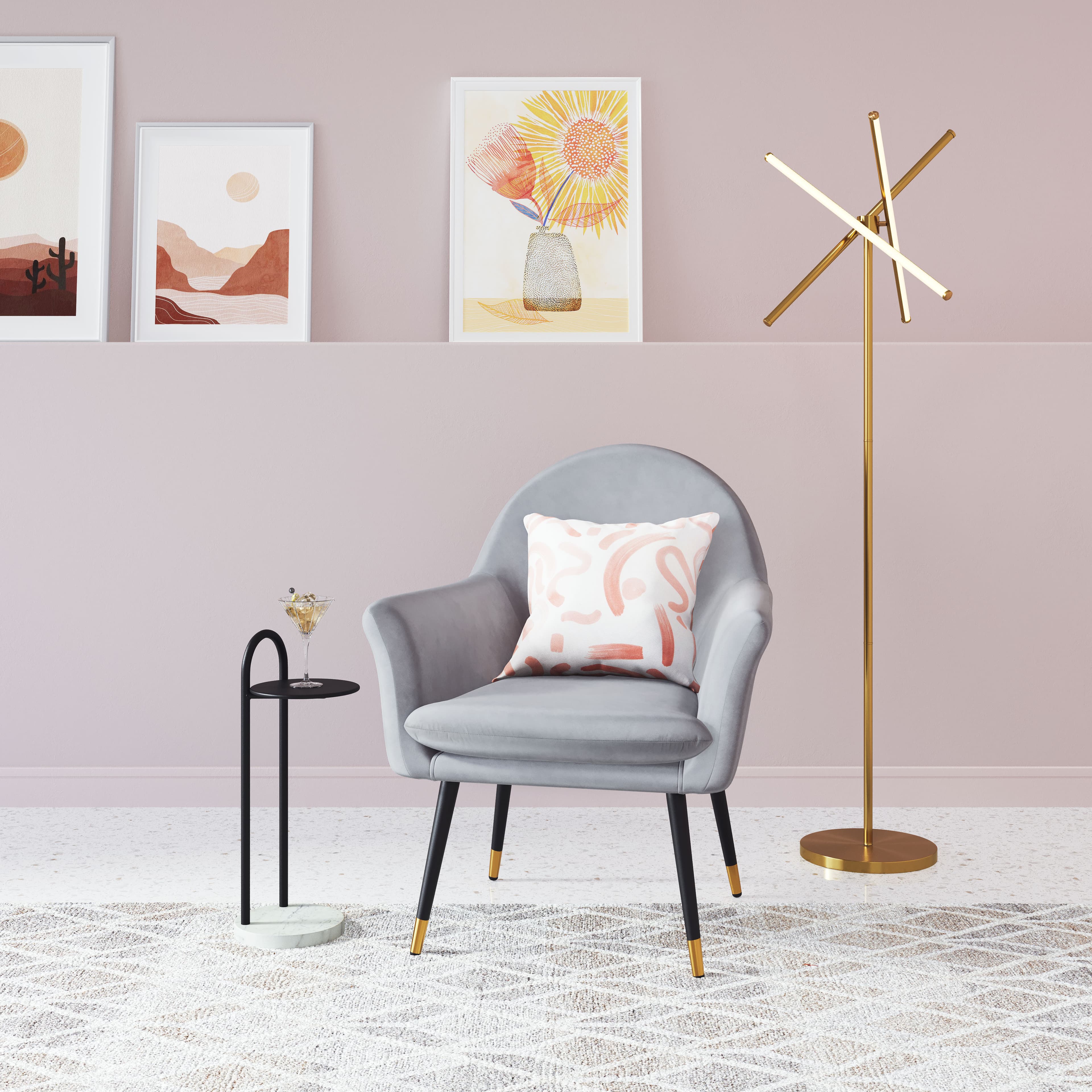 Garza Floor Lamp Brass product image