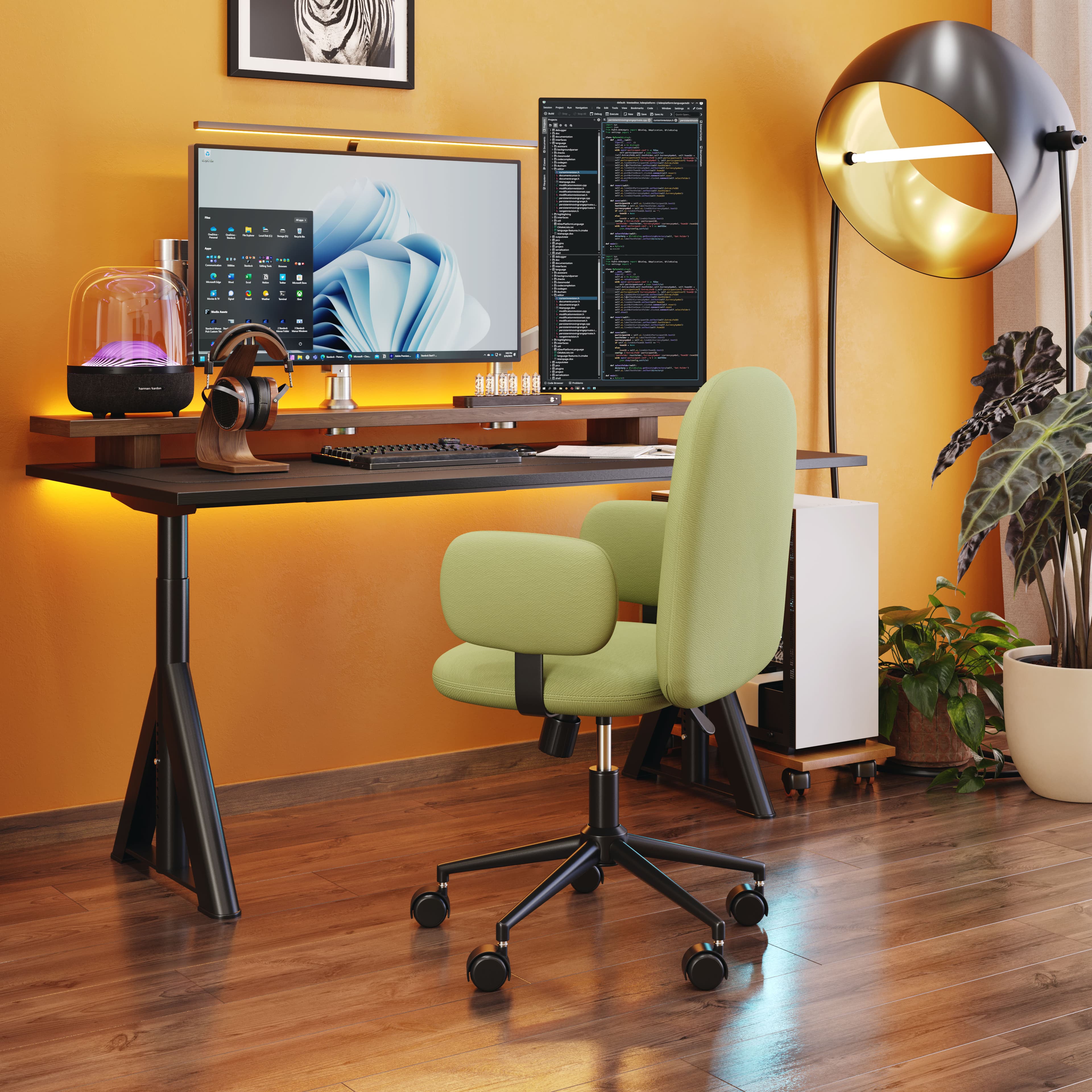 Lionel Office Chair Olive Green product image