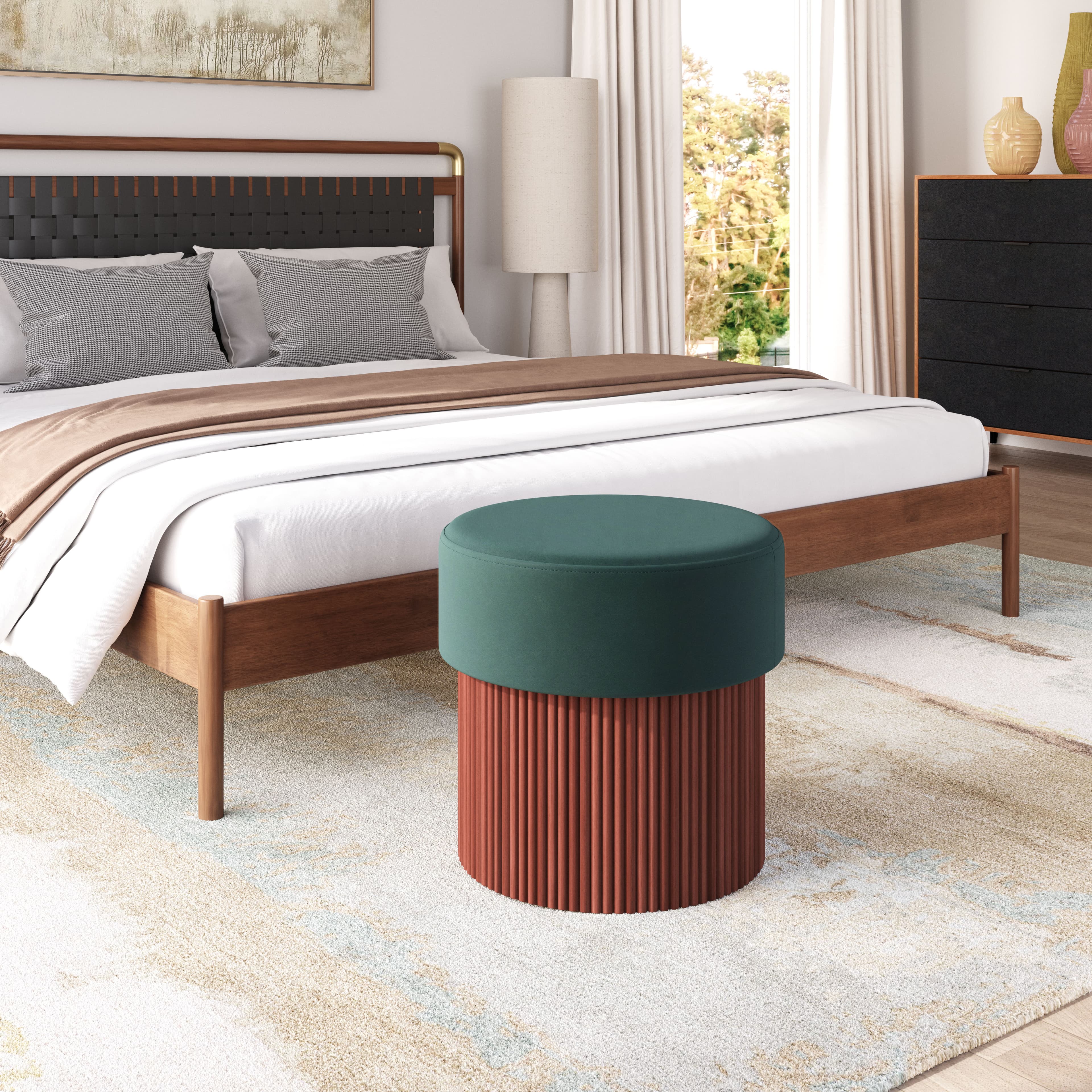 Boto Storage Ottoman Green product image