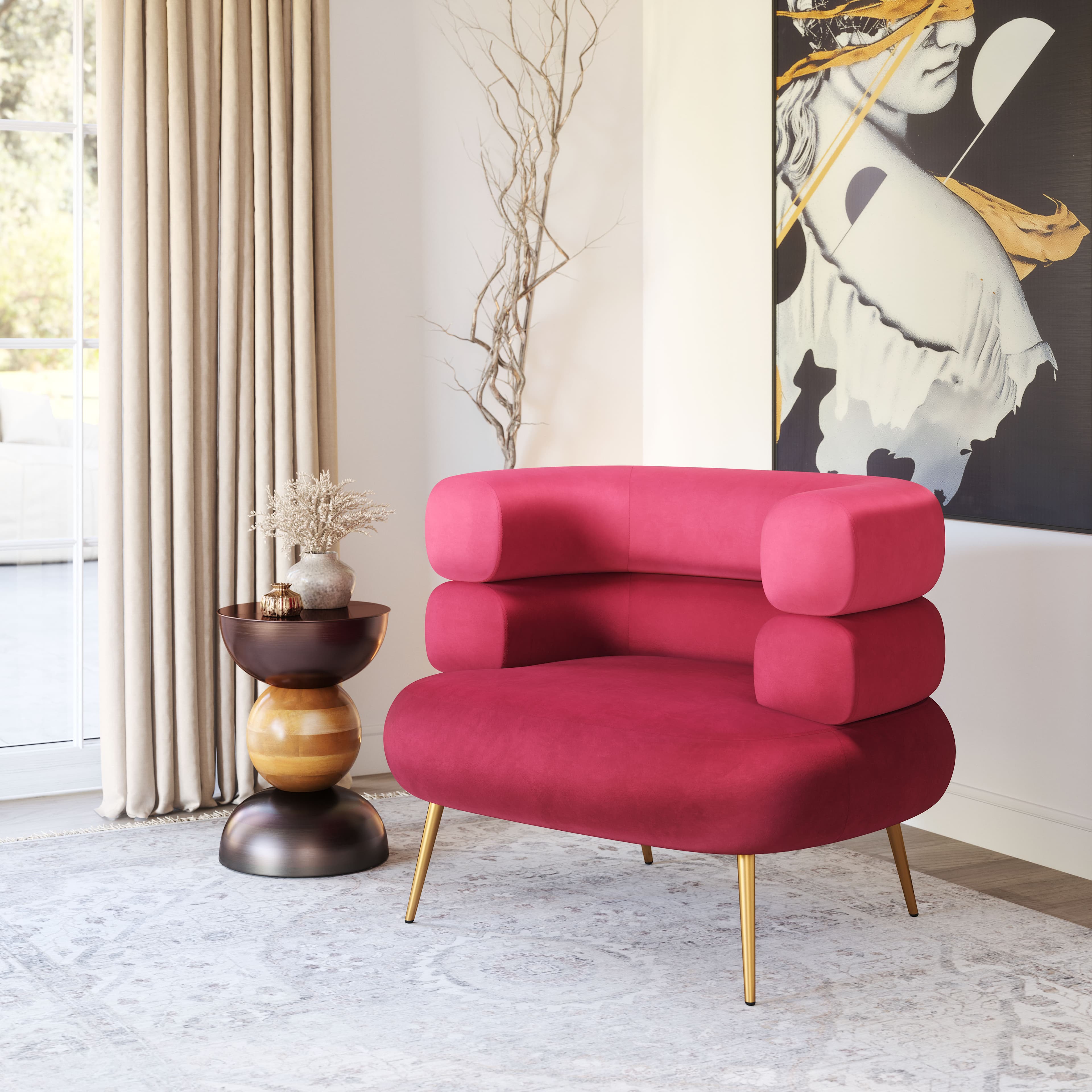 Arish Accent Chair Red product image