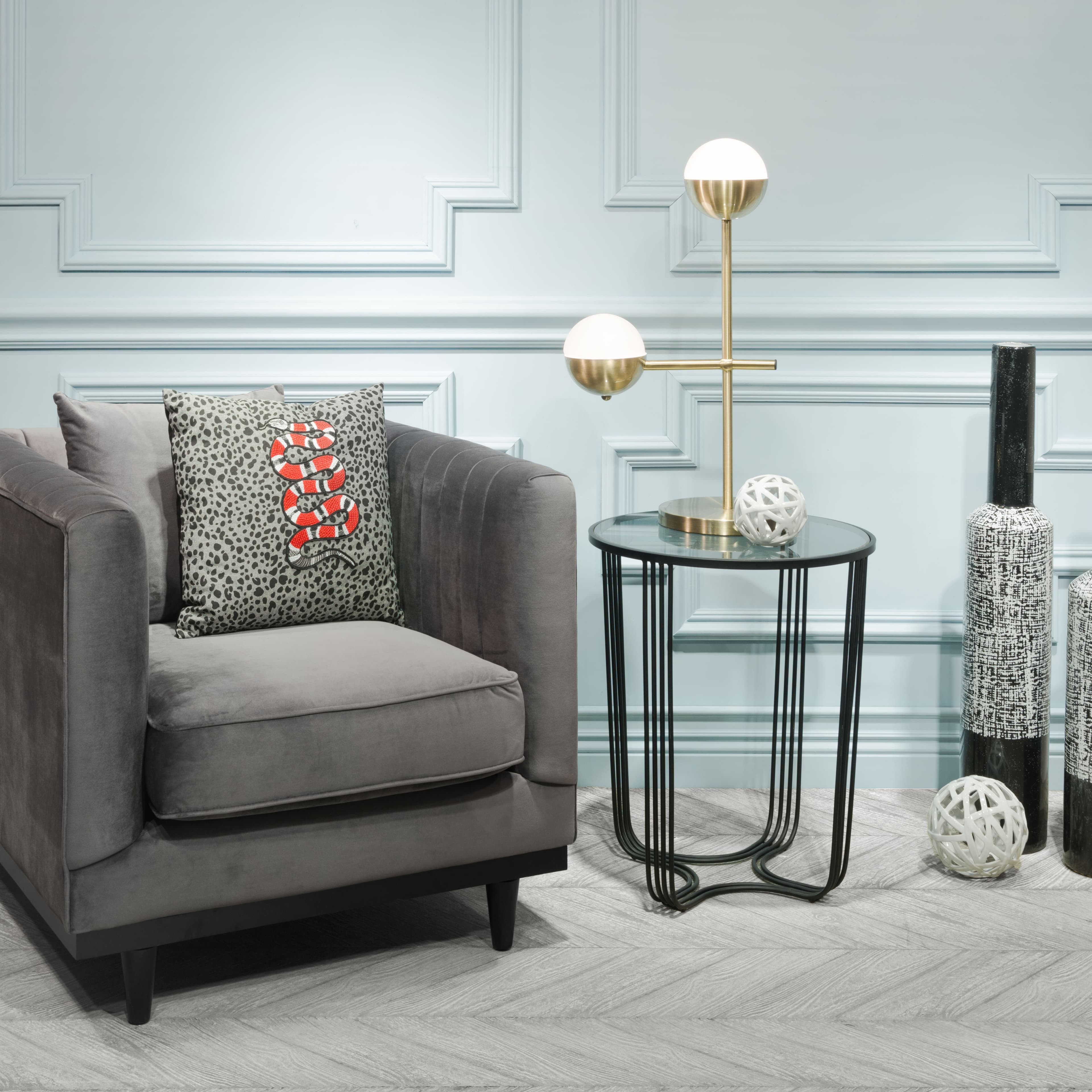 Waterloo Table Lamp White & Bronze product image