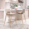 Desi Counter Stool (Set of 2) Beige & Gold product image
