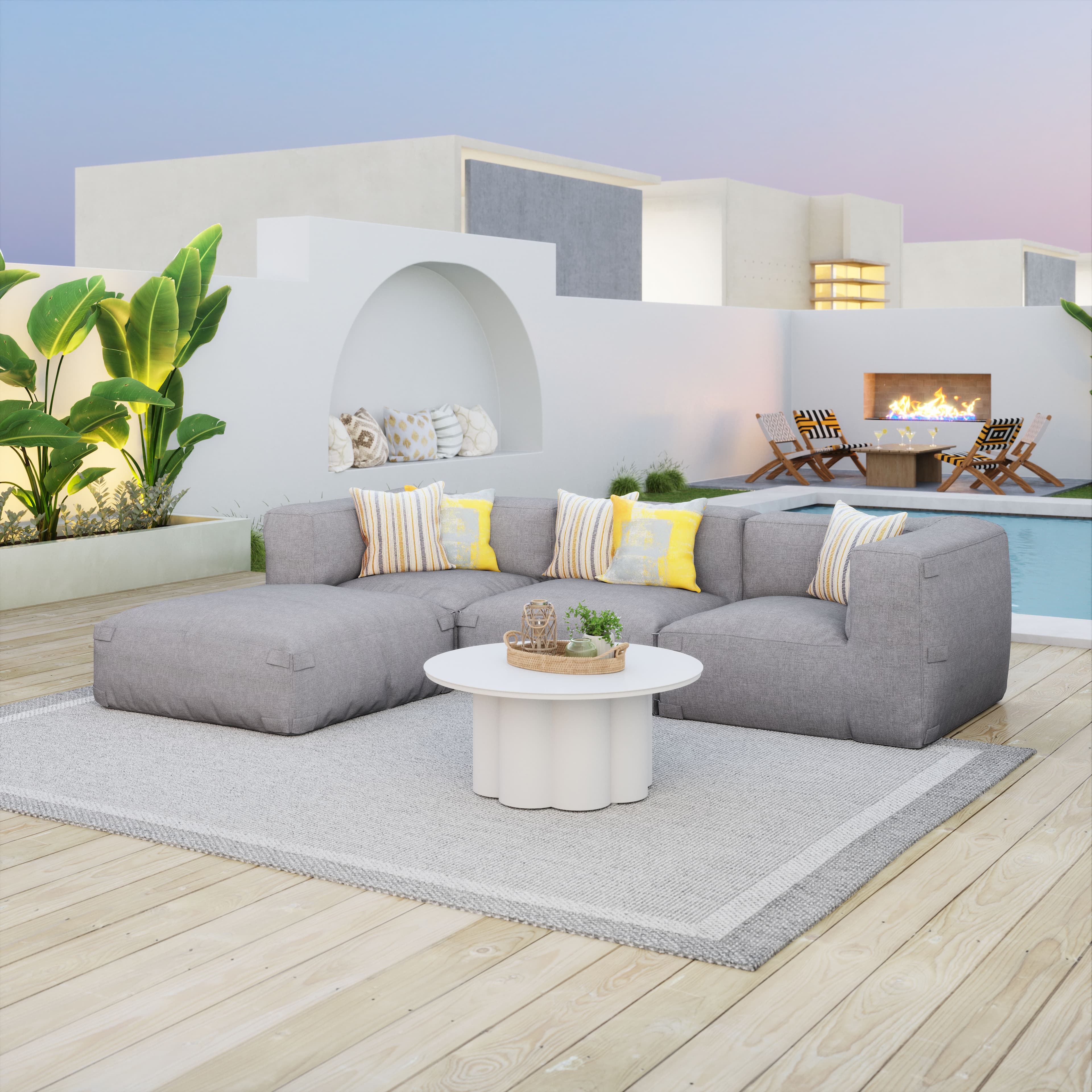 Luanda Ottoman Gray product image