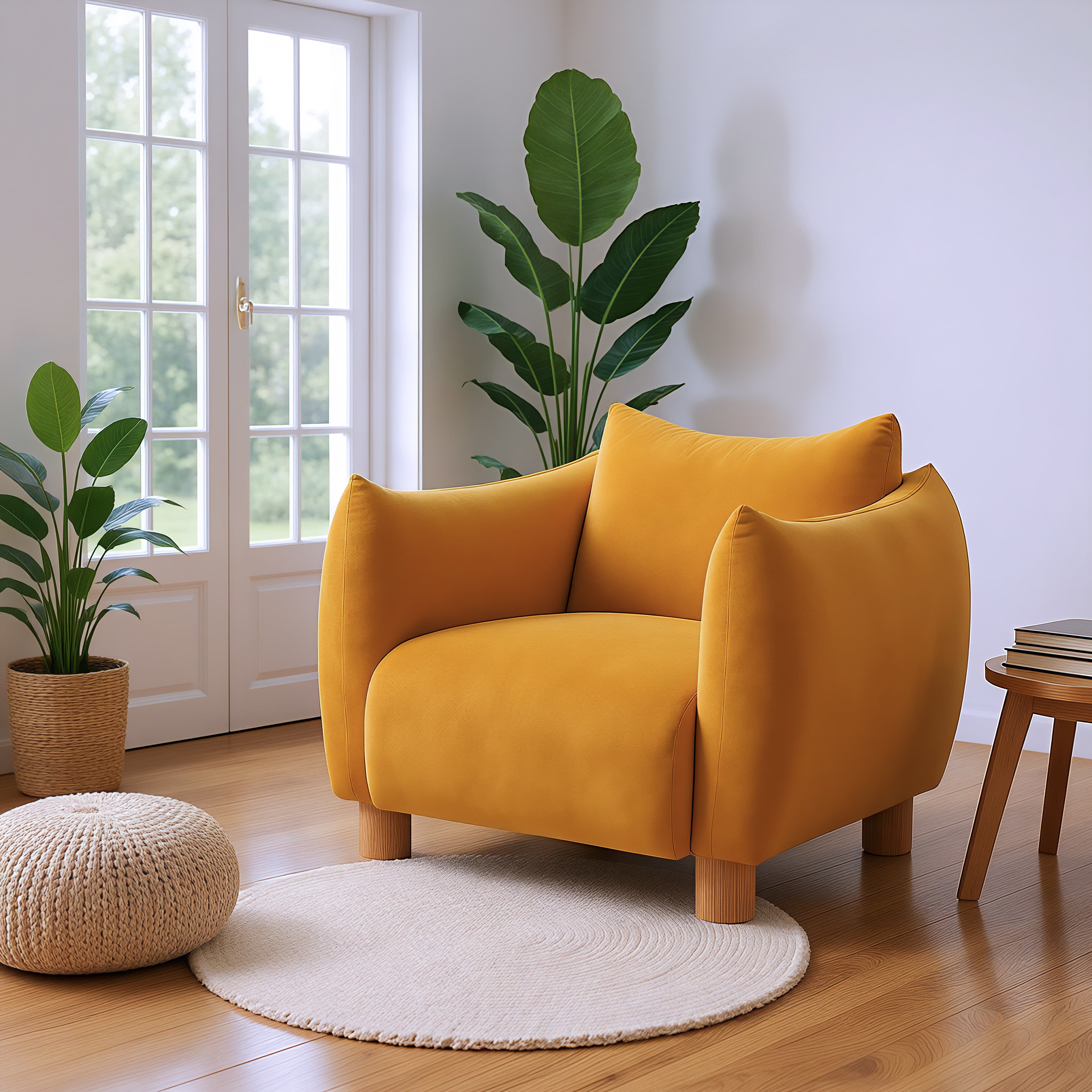 Meia Accent Chair Mustard product image