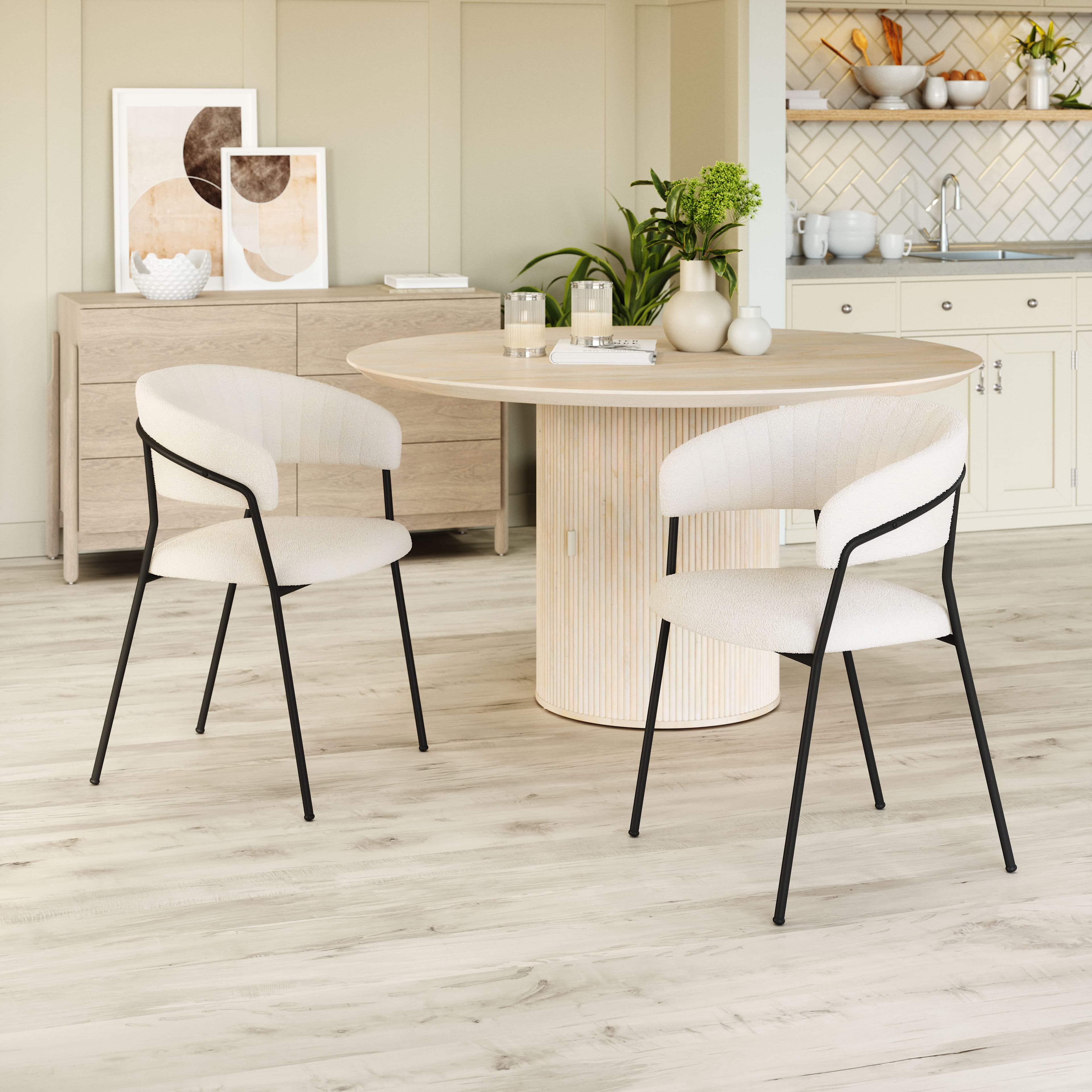 Josephine Dining Chair (Set of 2) Cream product image