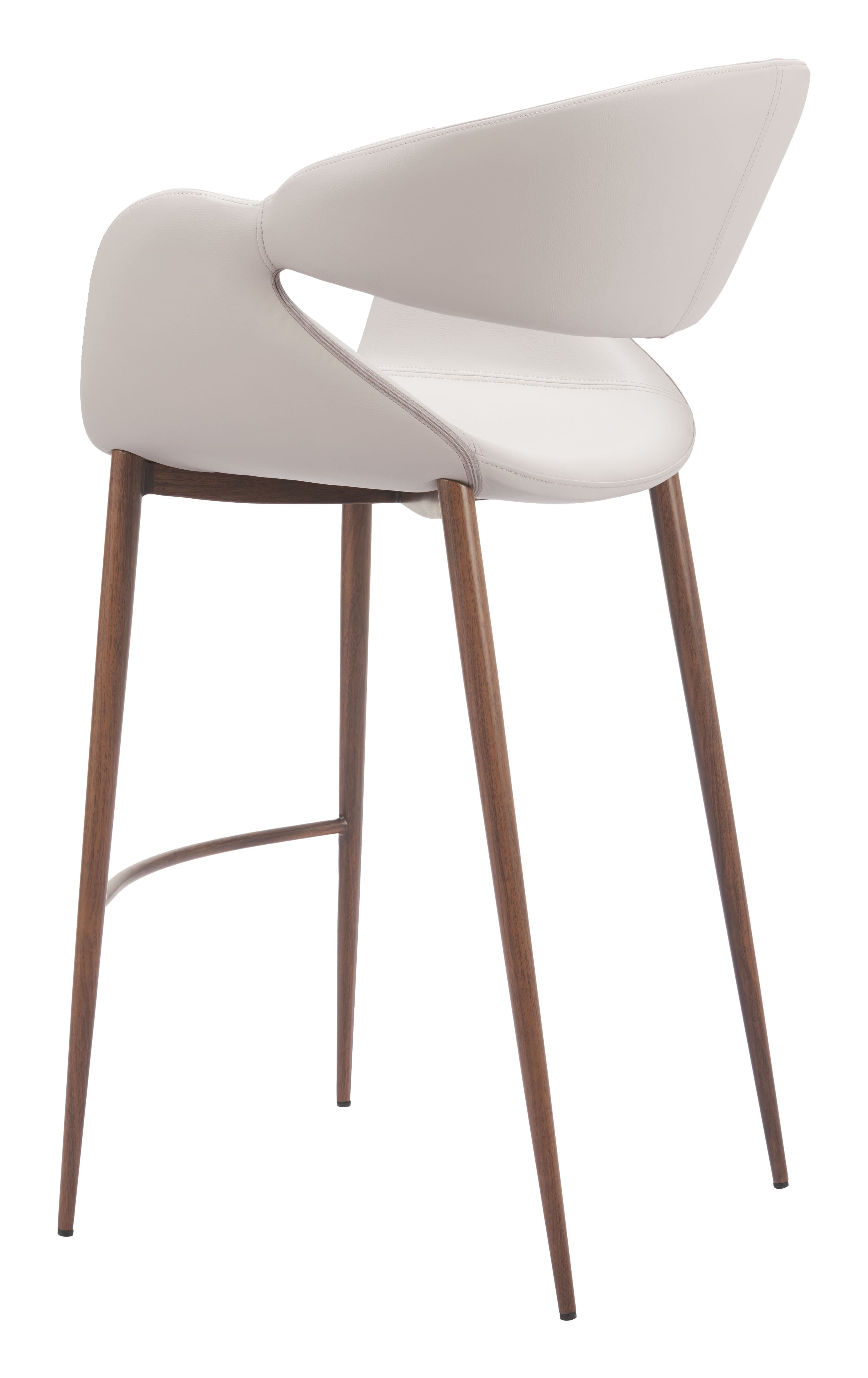 Limay Barstool Beige & Walnut product image