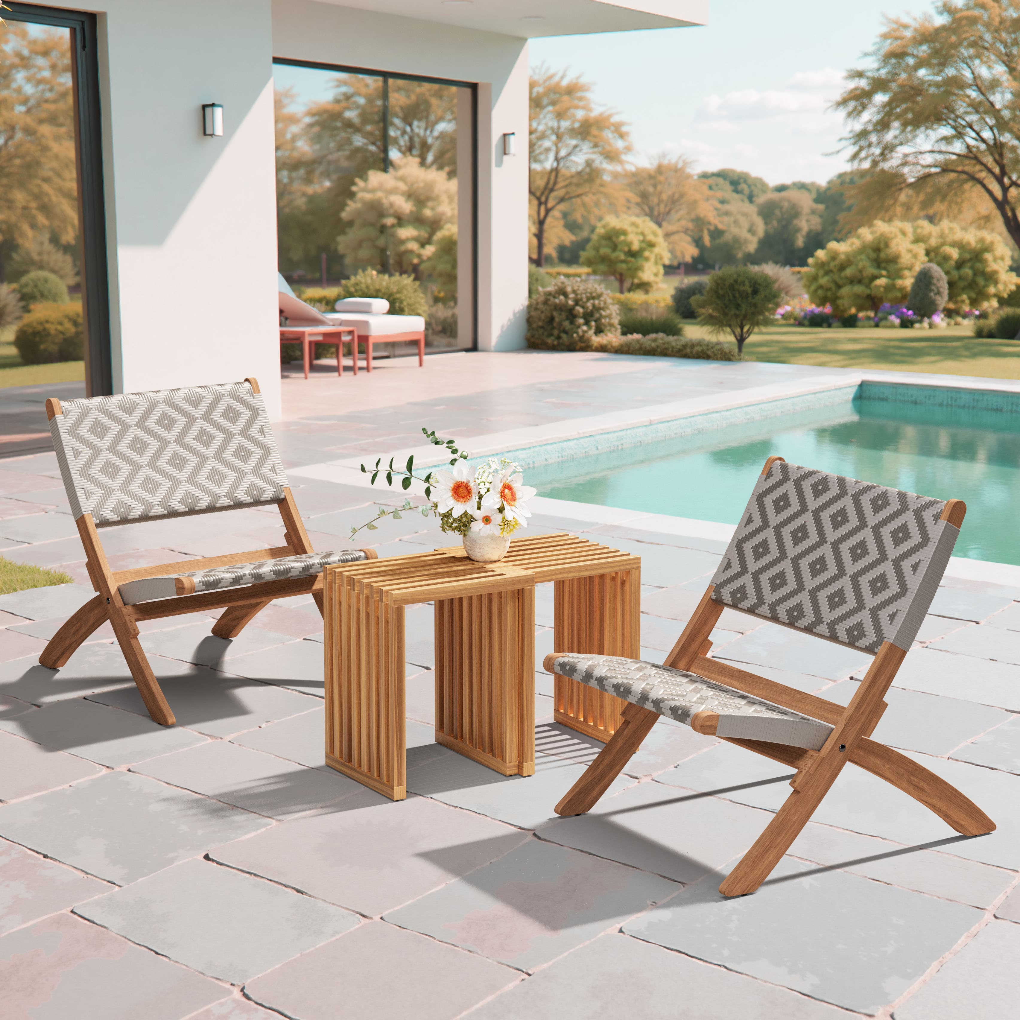 Riviera Extendable Stool (Set of 2) Natural product image