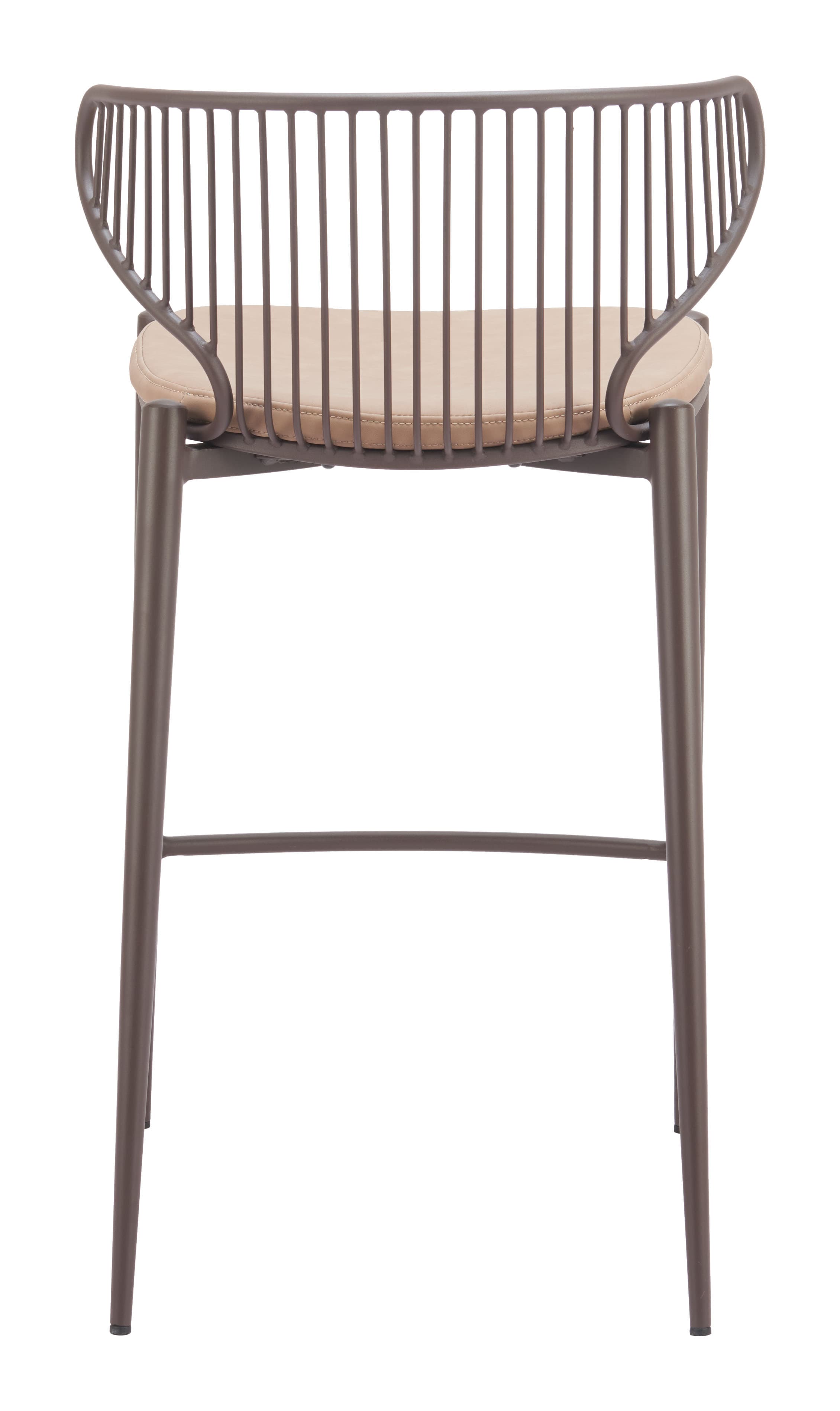 Silues Counter Stool (Set of 2) Taupe & Brown product image