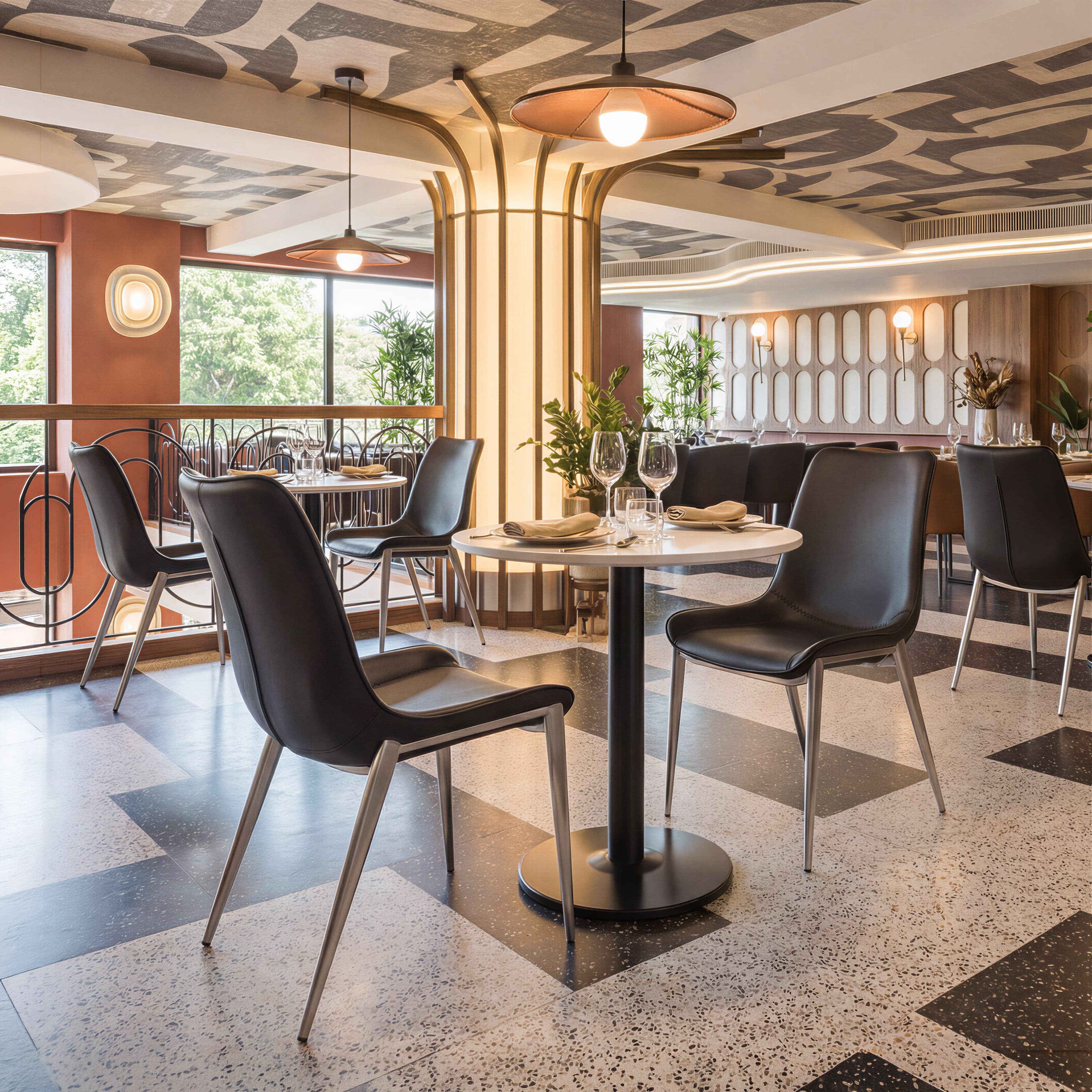 Alto Bistro Table White & Black product image