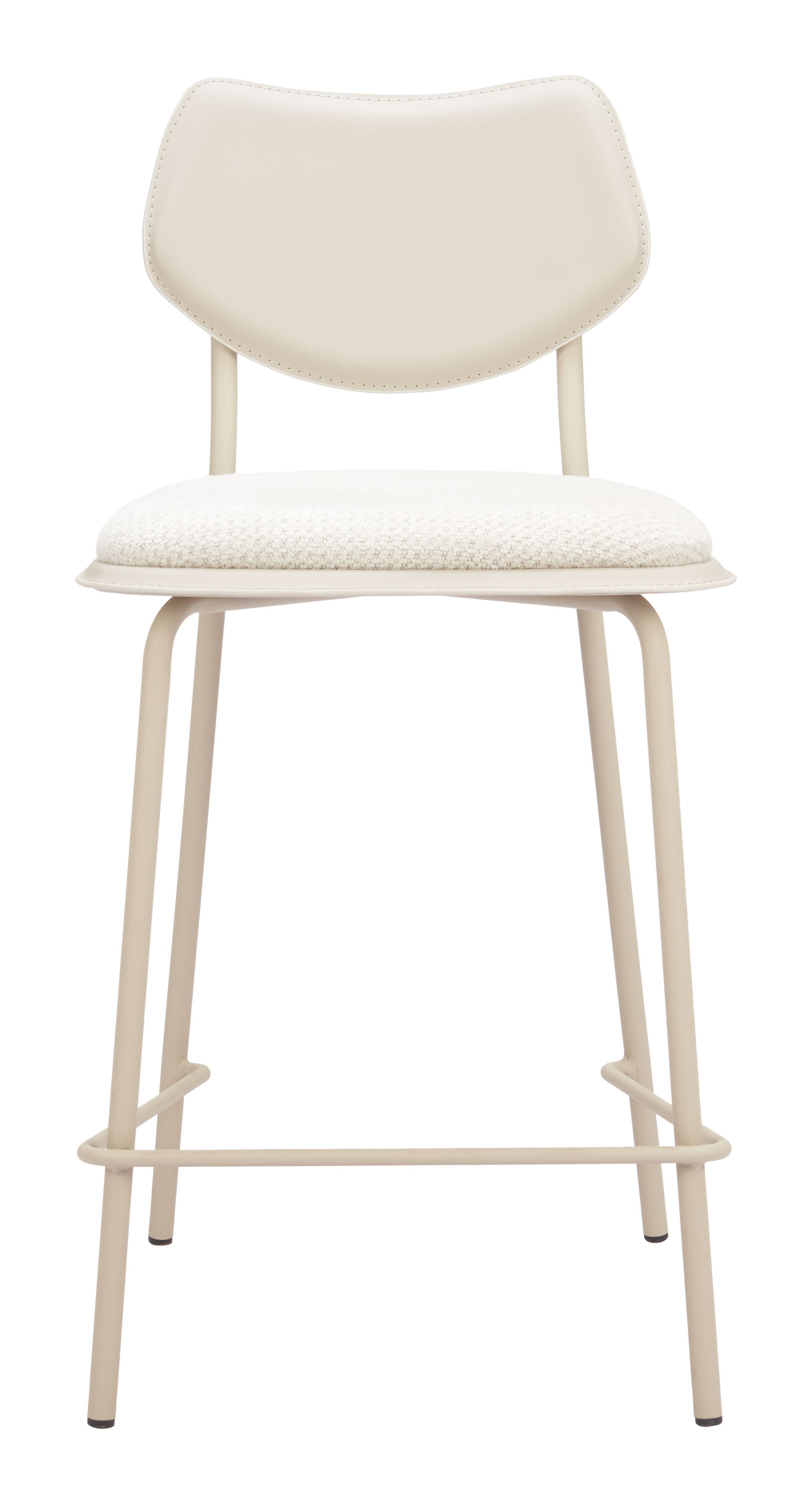 Zeal Counter Stool (Set of 4) Light Gray & Beige product image