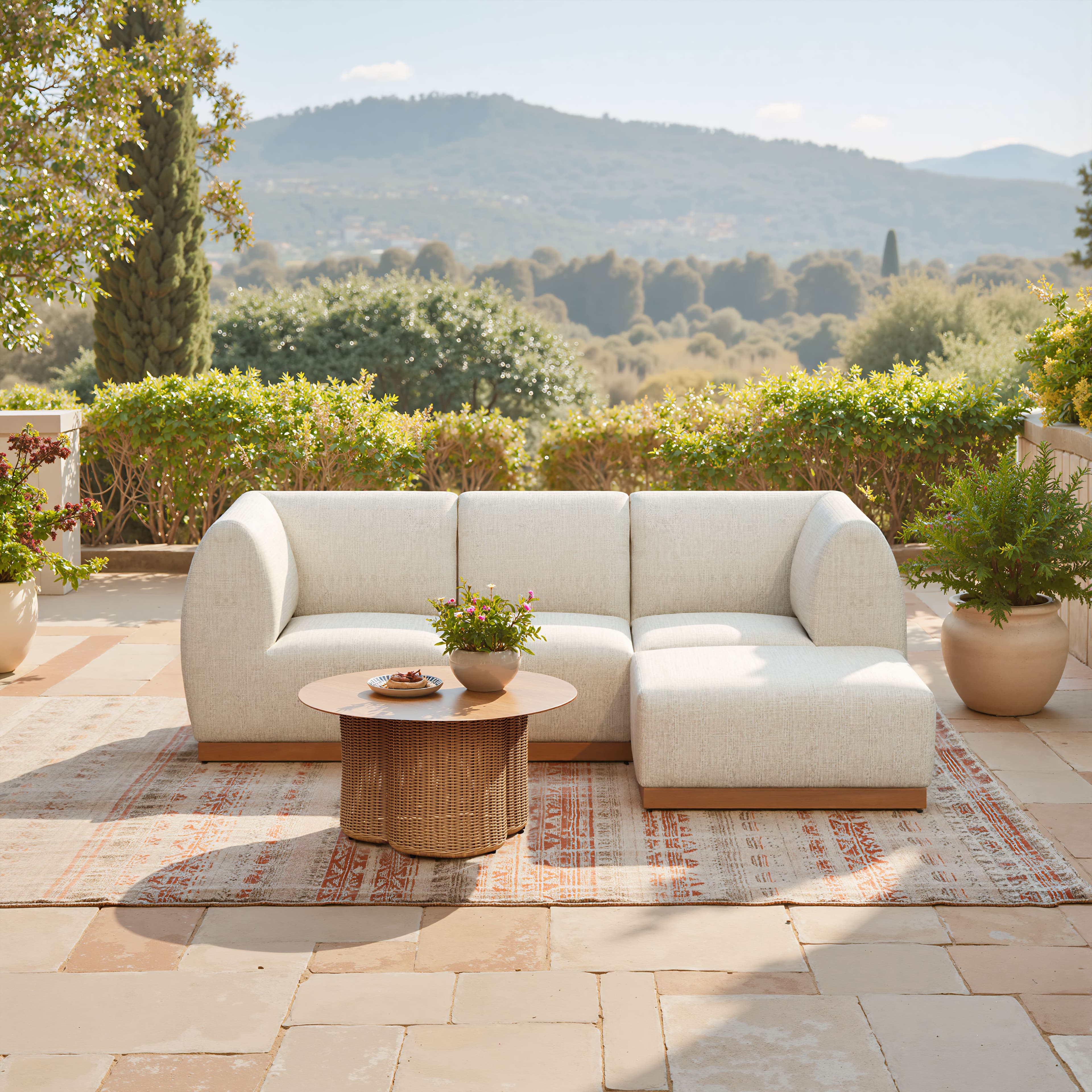 Christy Corner Chair Beige product image