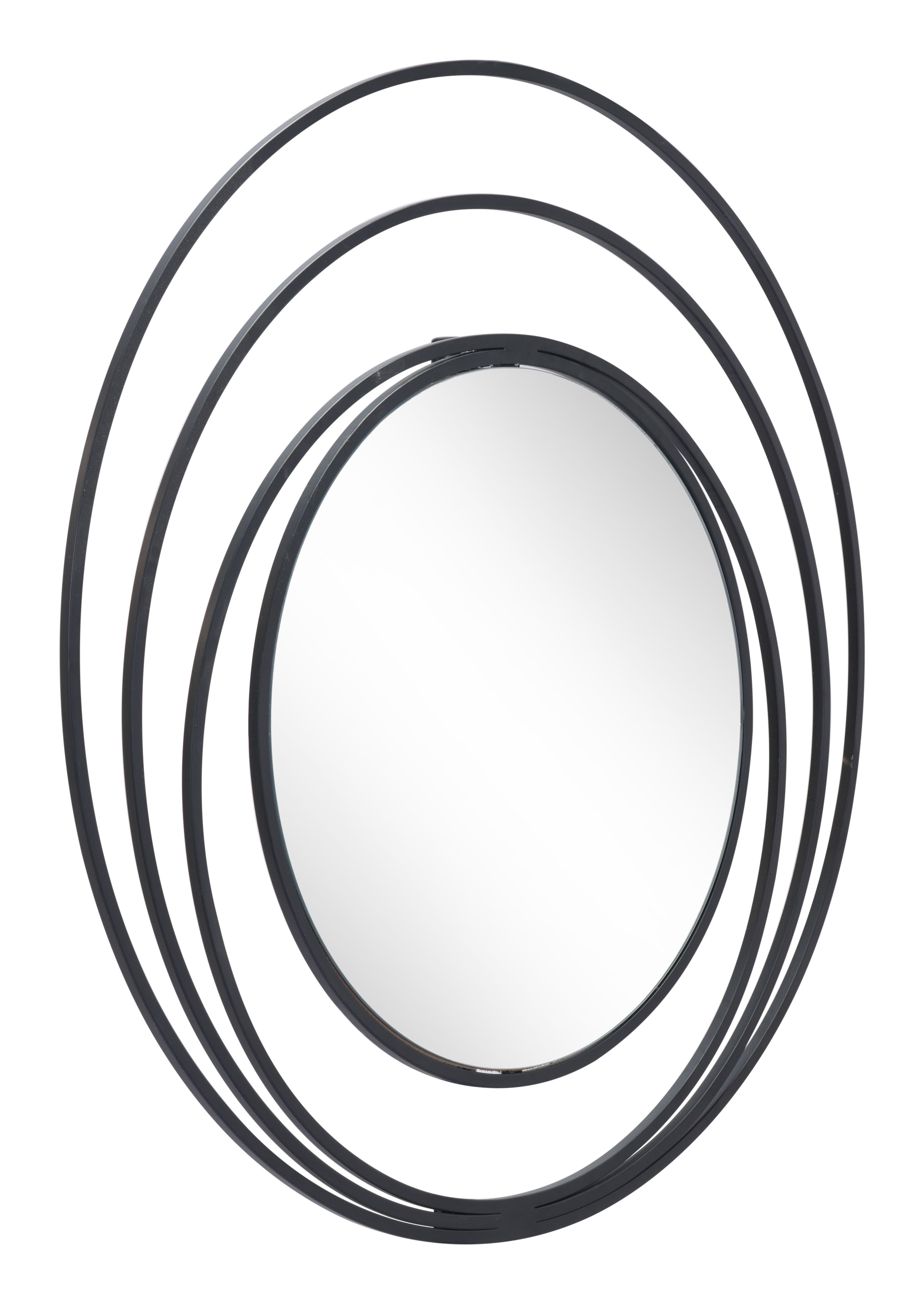 Luna Round Mirror Black product image