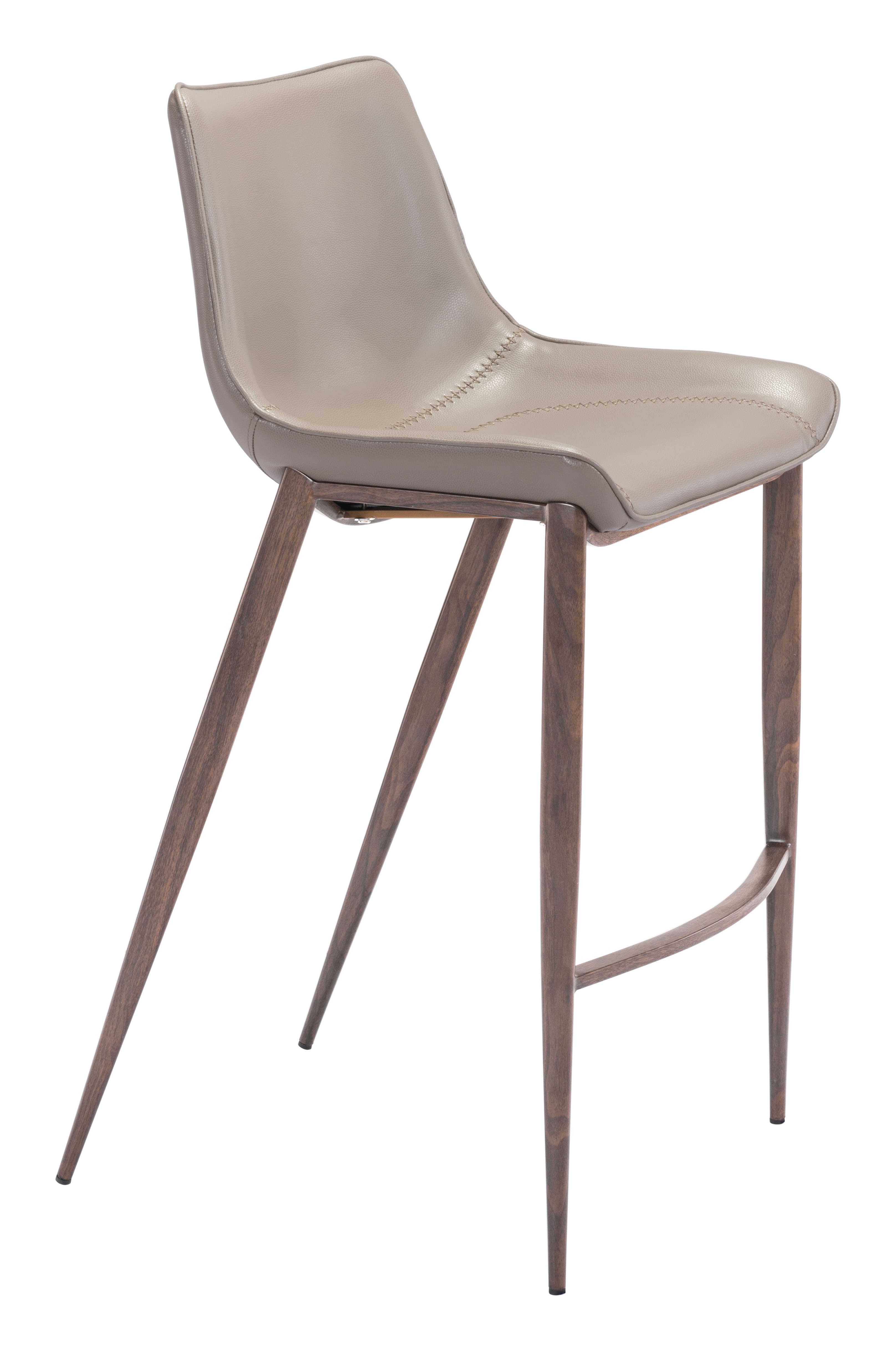 Magnus Barstool (Set of 2) Brown & Walnut product image