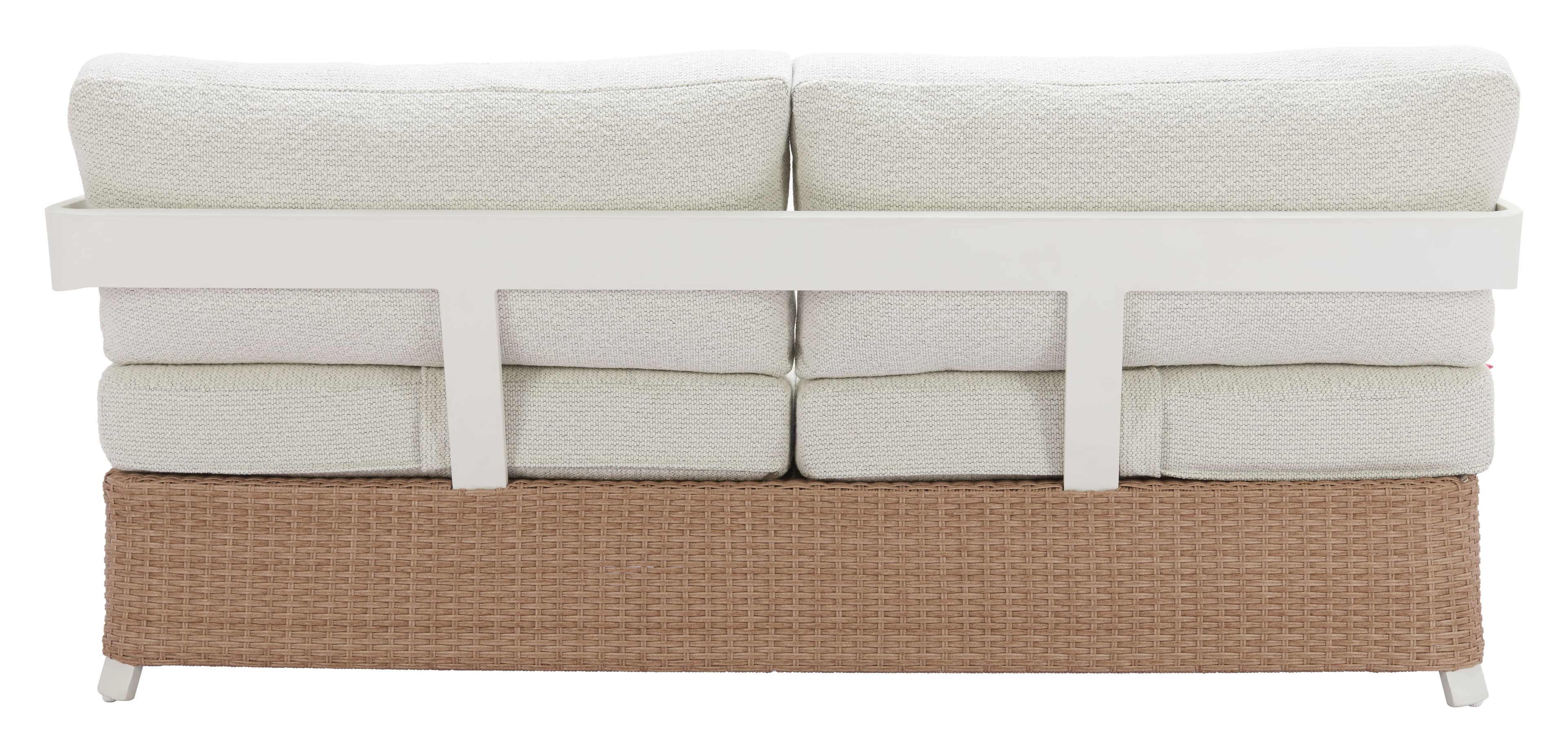 Gelo Sofa White & Brown product image