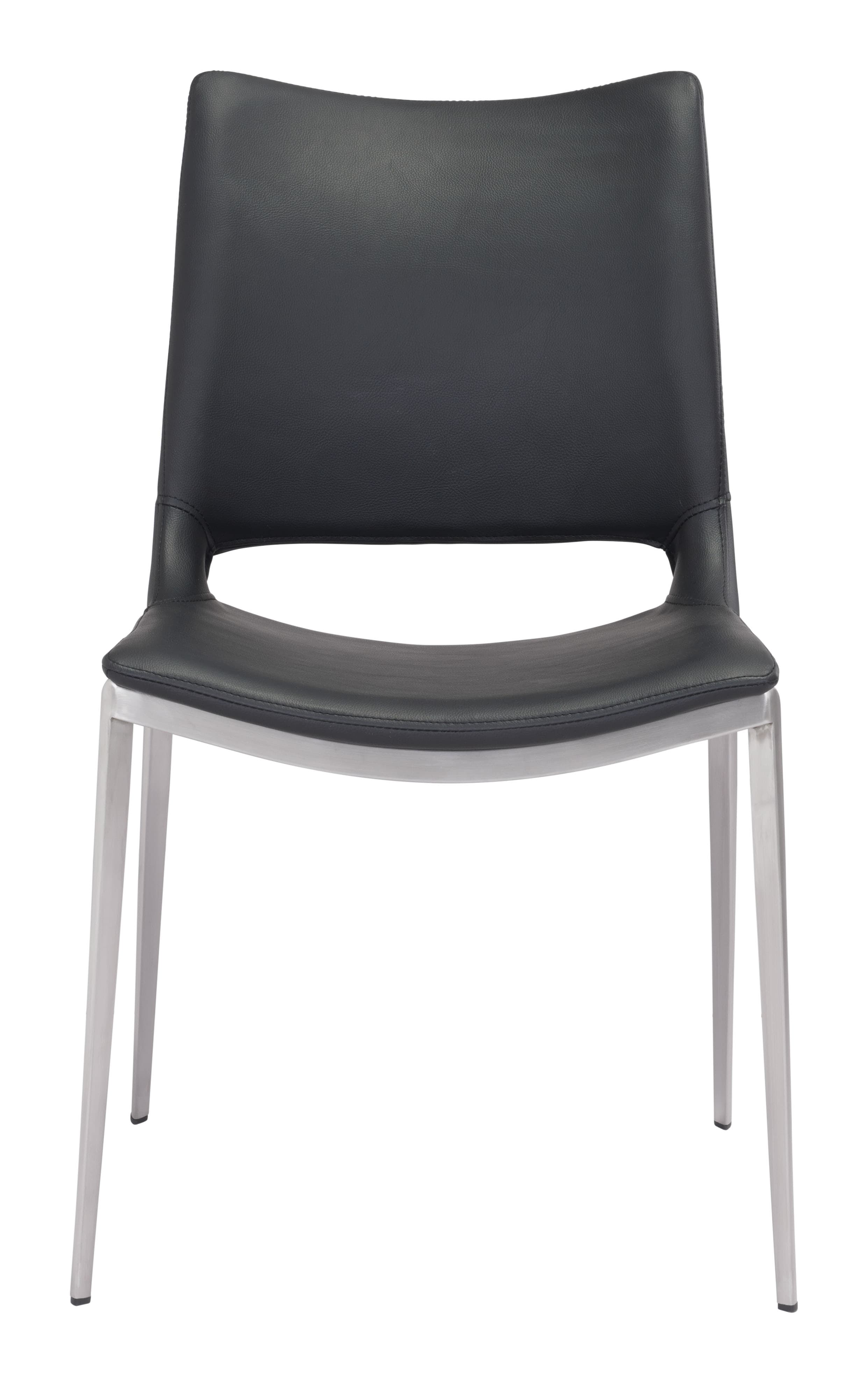 Ace Dining Chair (Set of 2) Black & Silver product image