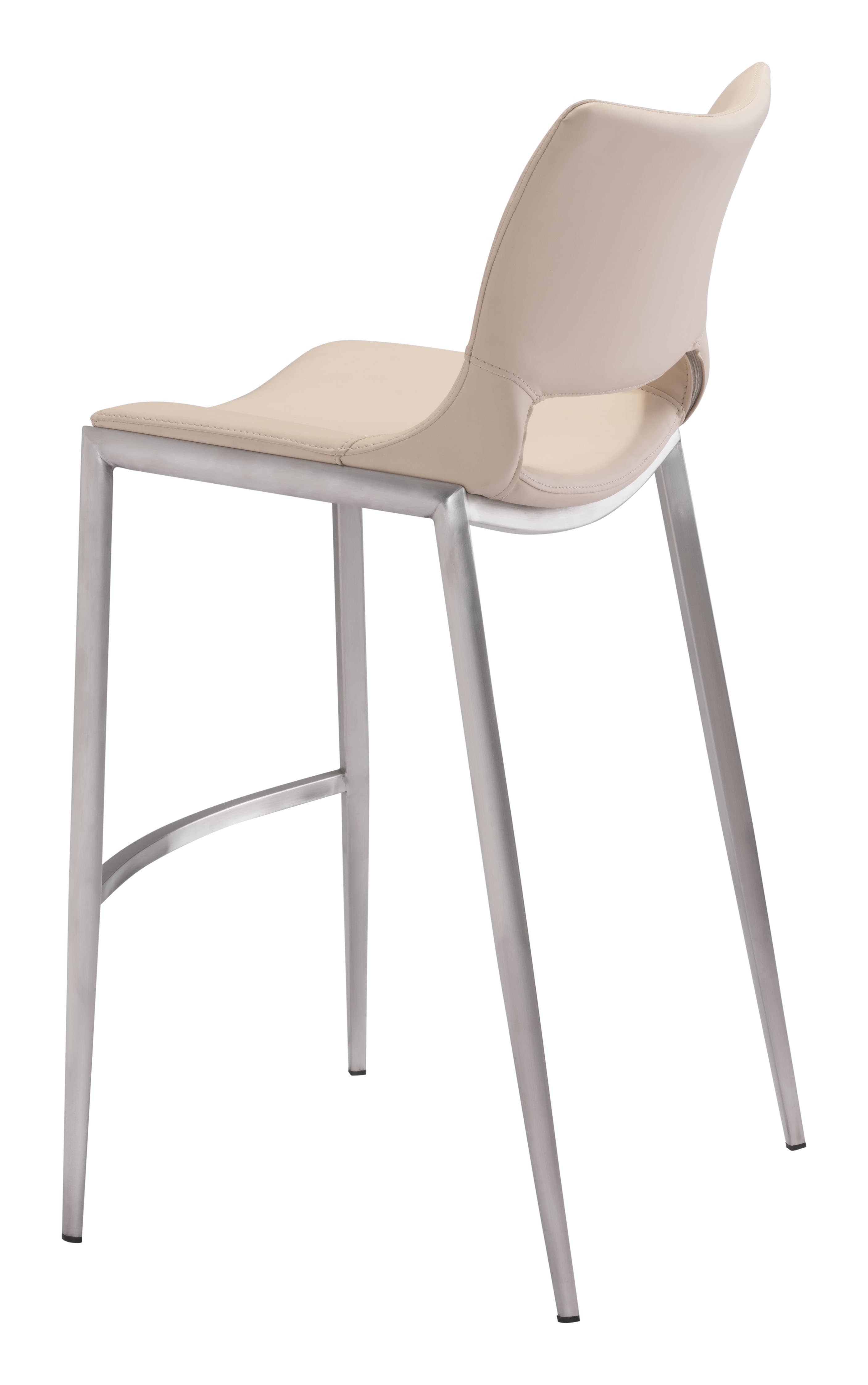 Ace Barstool (Set of 2) Light Pink & Silver product image